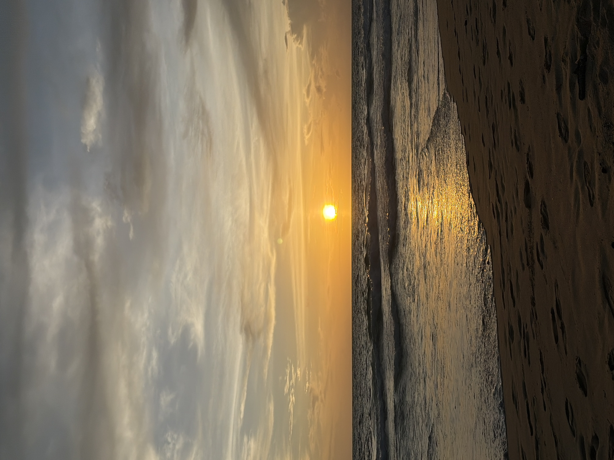 Sunset observed over Andaman Sea at Bang Tao Beach