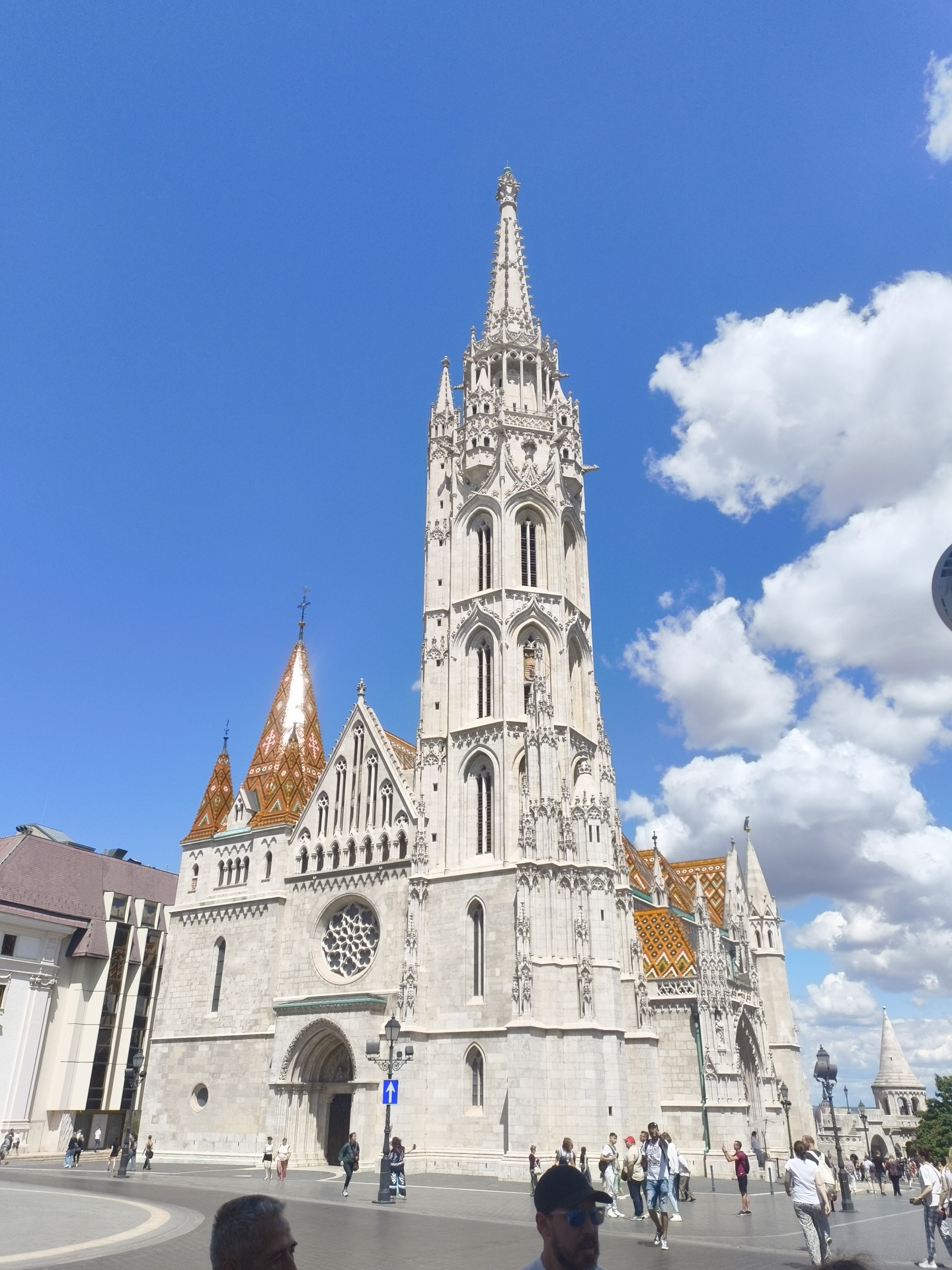 Matthias Church photographed in sunny Budapest morning