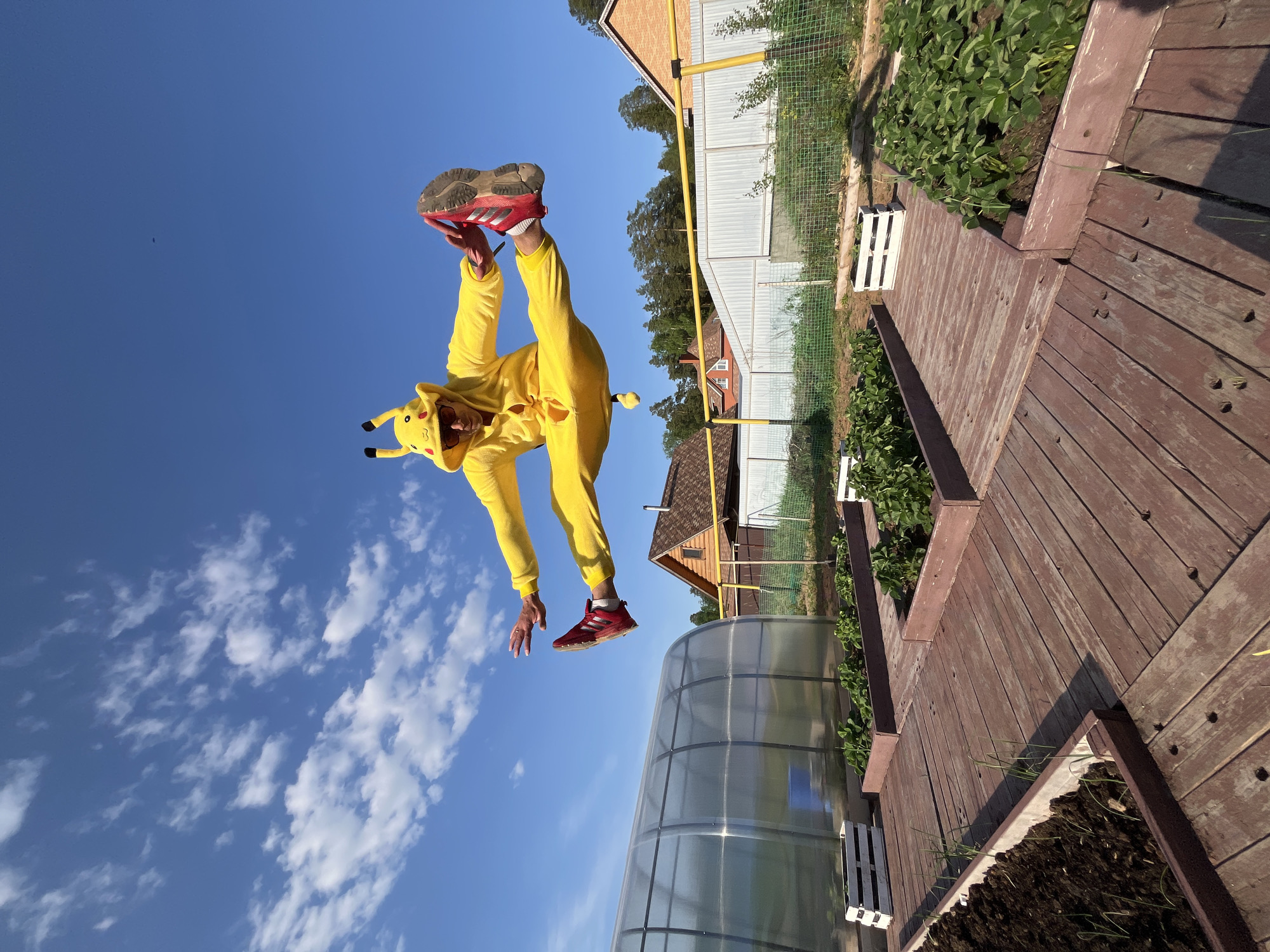 Pikachu-costumed person spotted airborne in Chaikovsky, Russia