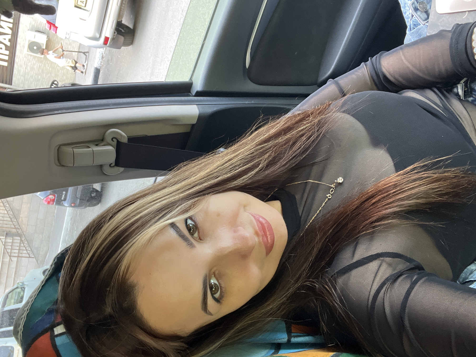 Woman observed making calls, taking selfies in vehicle Wednesday morning