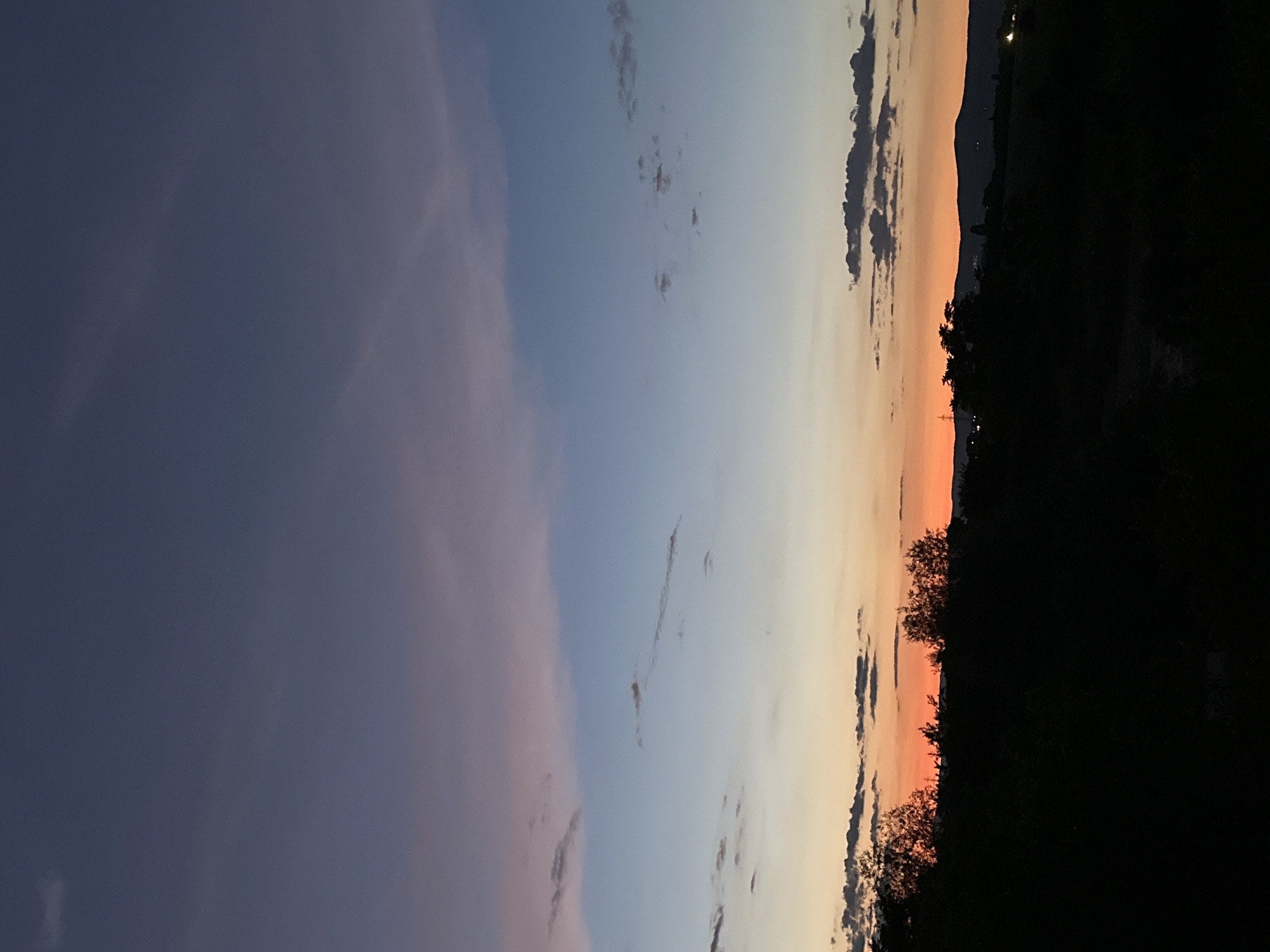 Dusk falls across Sofia as evening light fades