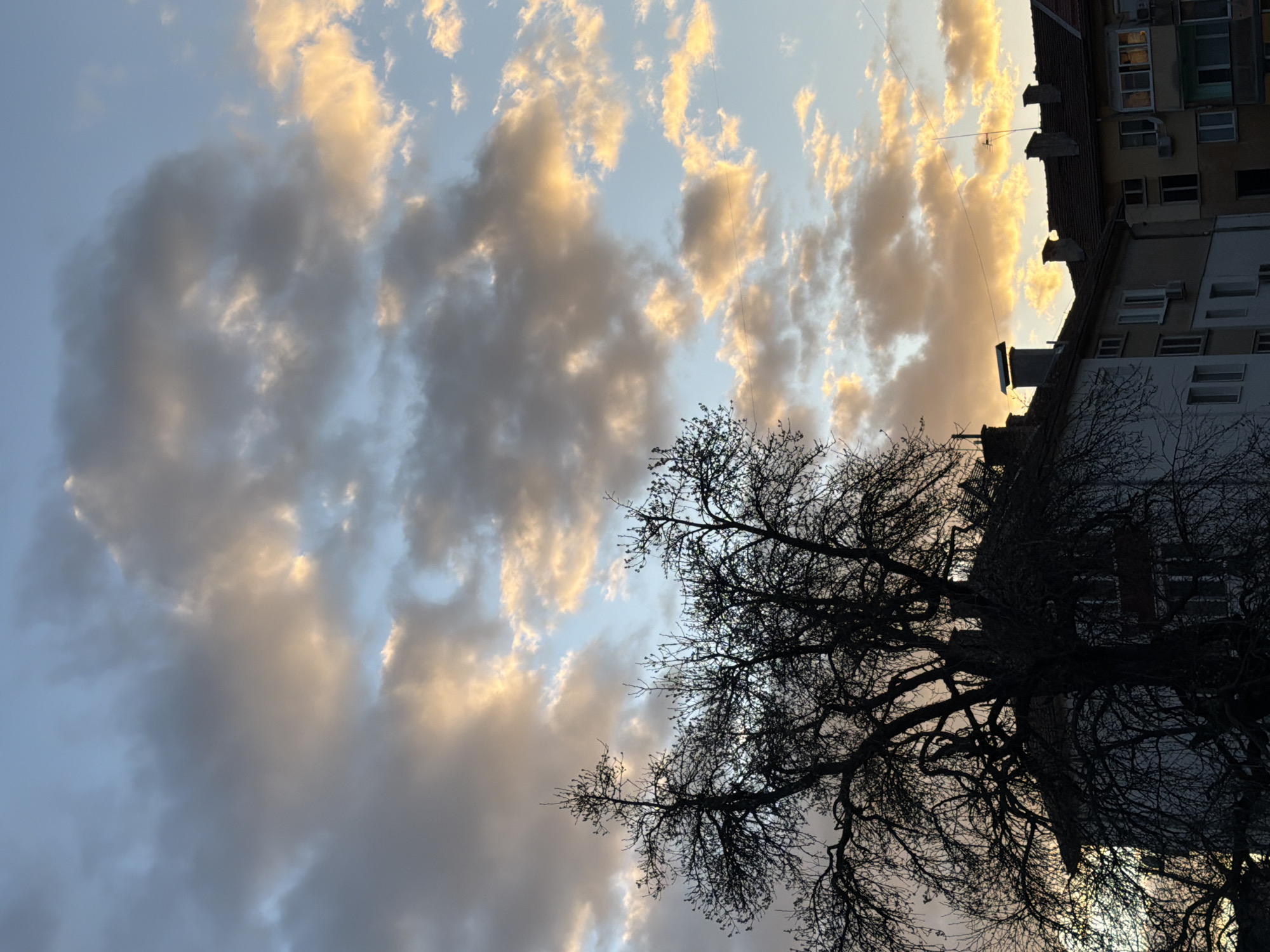 Sunset clouds photographed over Gabrovo, Bulgaria