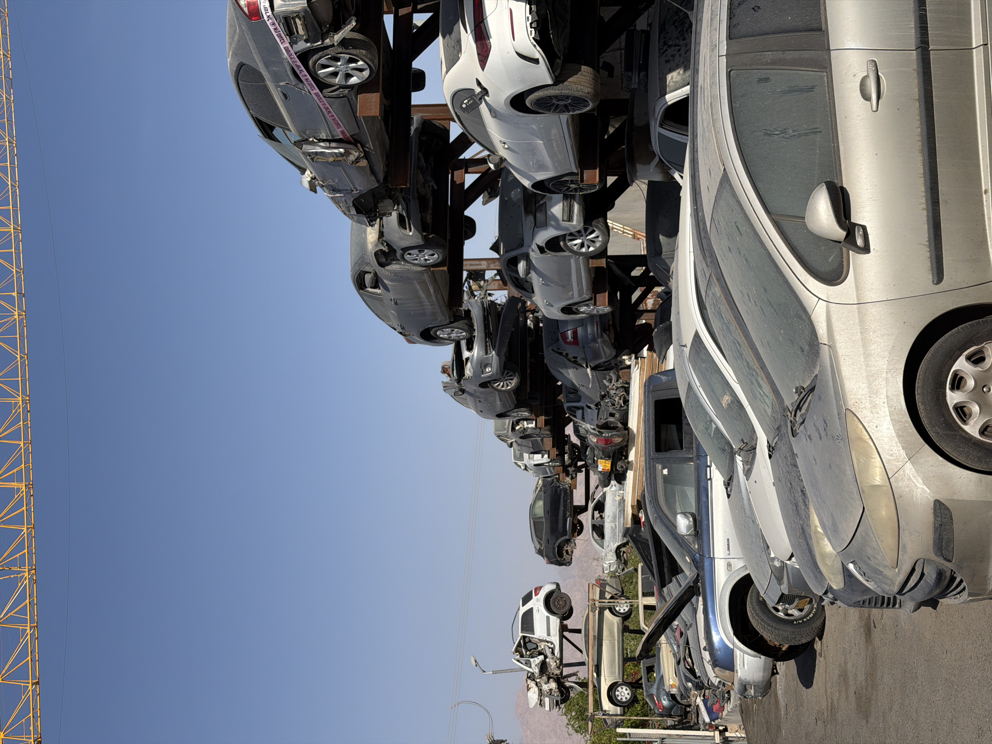 Vehicle junkyard documented in Eilat, Israel