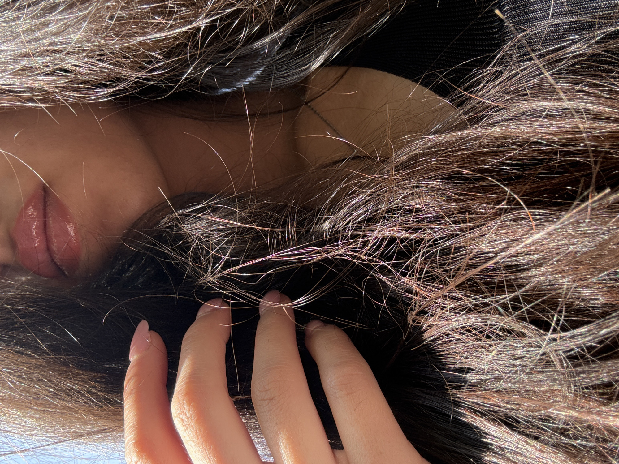 Woman photographed in multiple angles during morning in Sofia