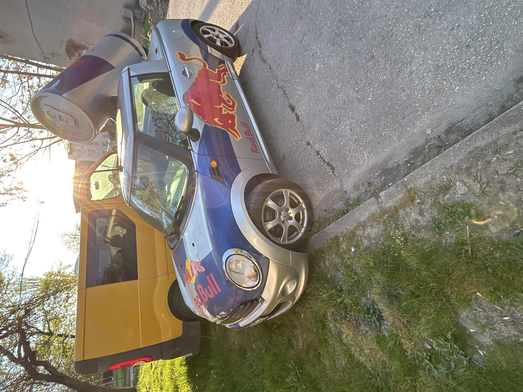 Red Bull promotional Mini Cooper spotted in Plovdiv, Bulgaria