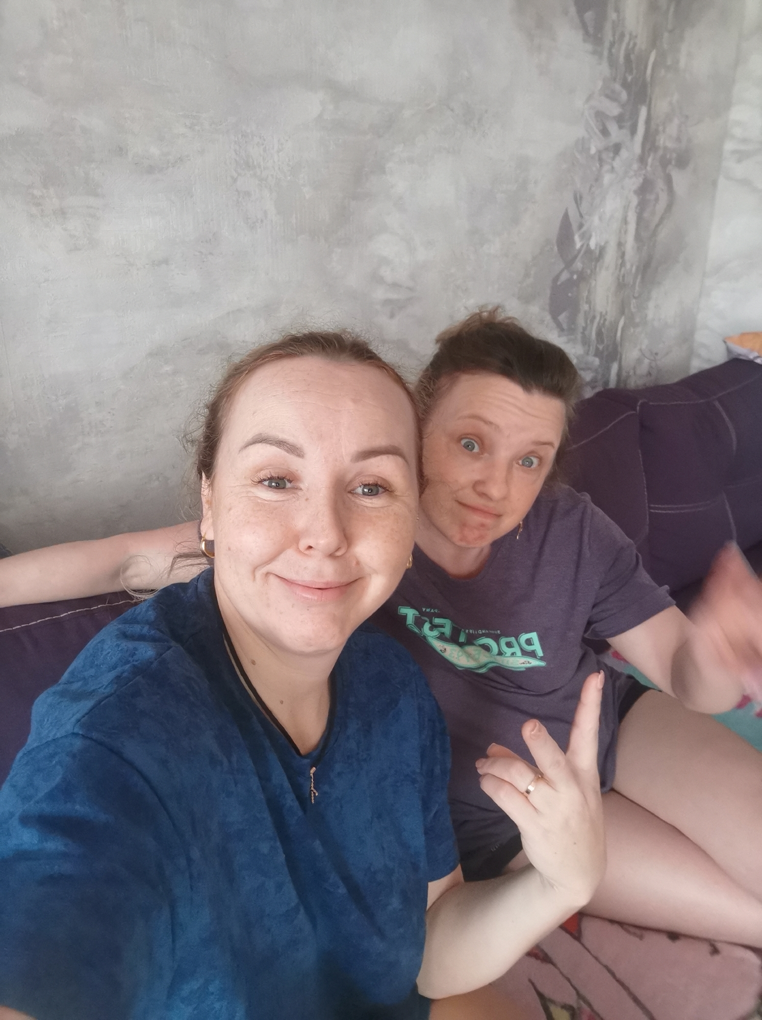 Smiling selfie moment in Kizel, Russia