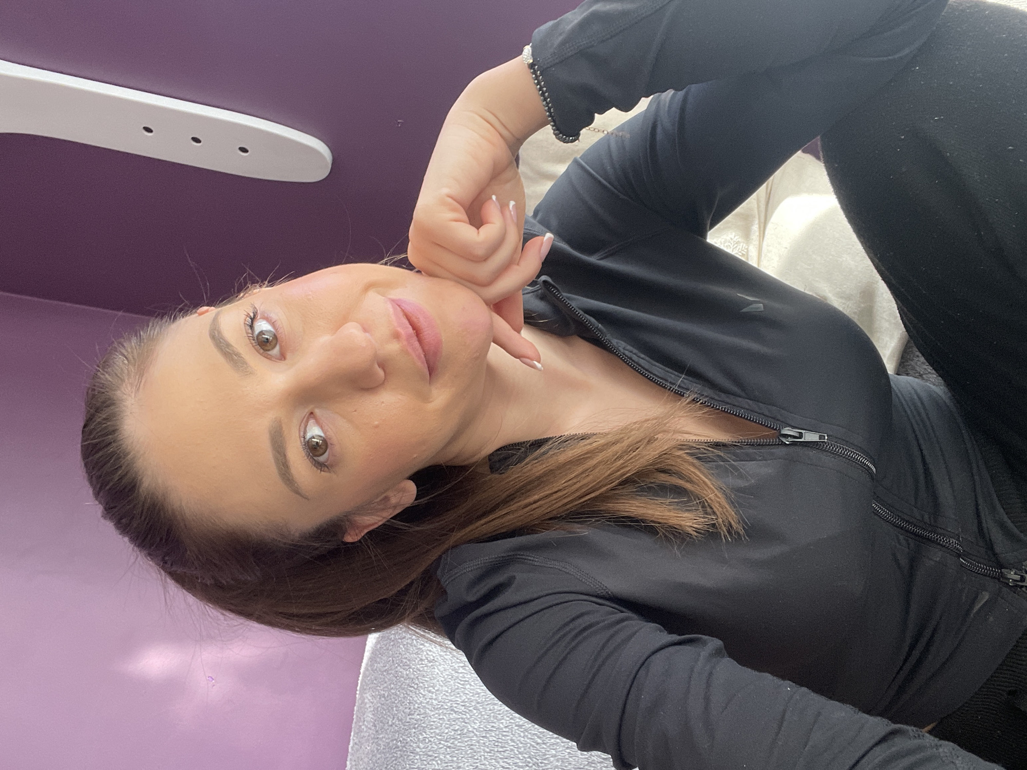 Woman's afternoon captured across Sofia apartment and gym spaces