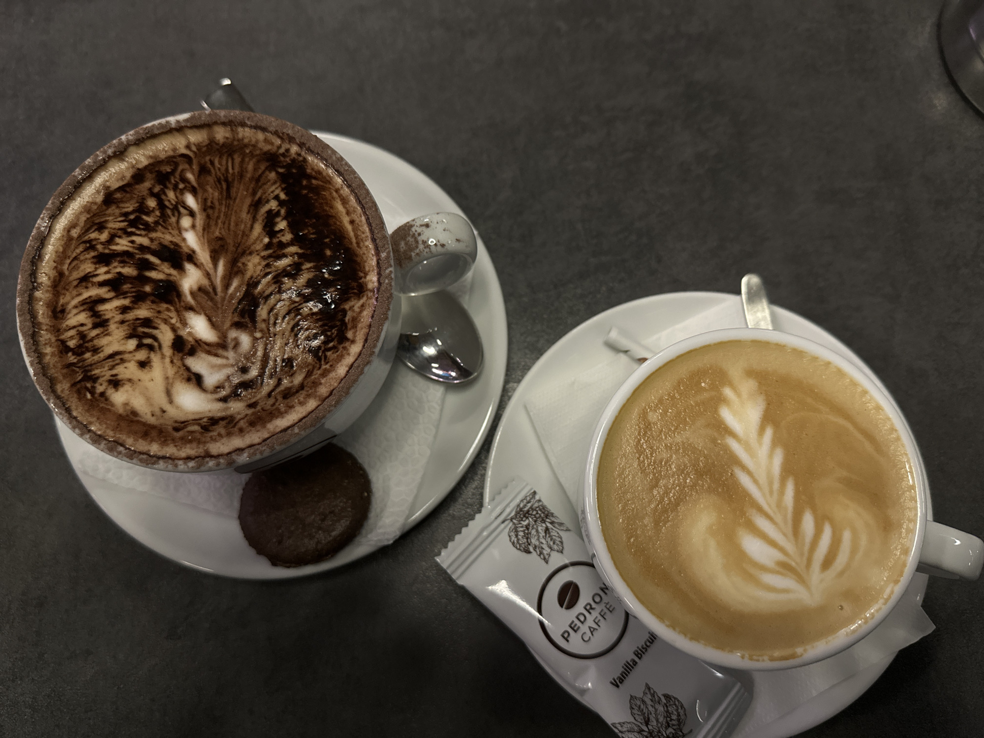 Evening coffee session documented at Stara Zagora café
