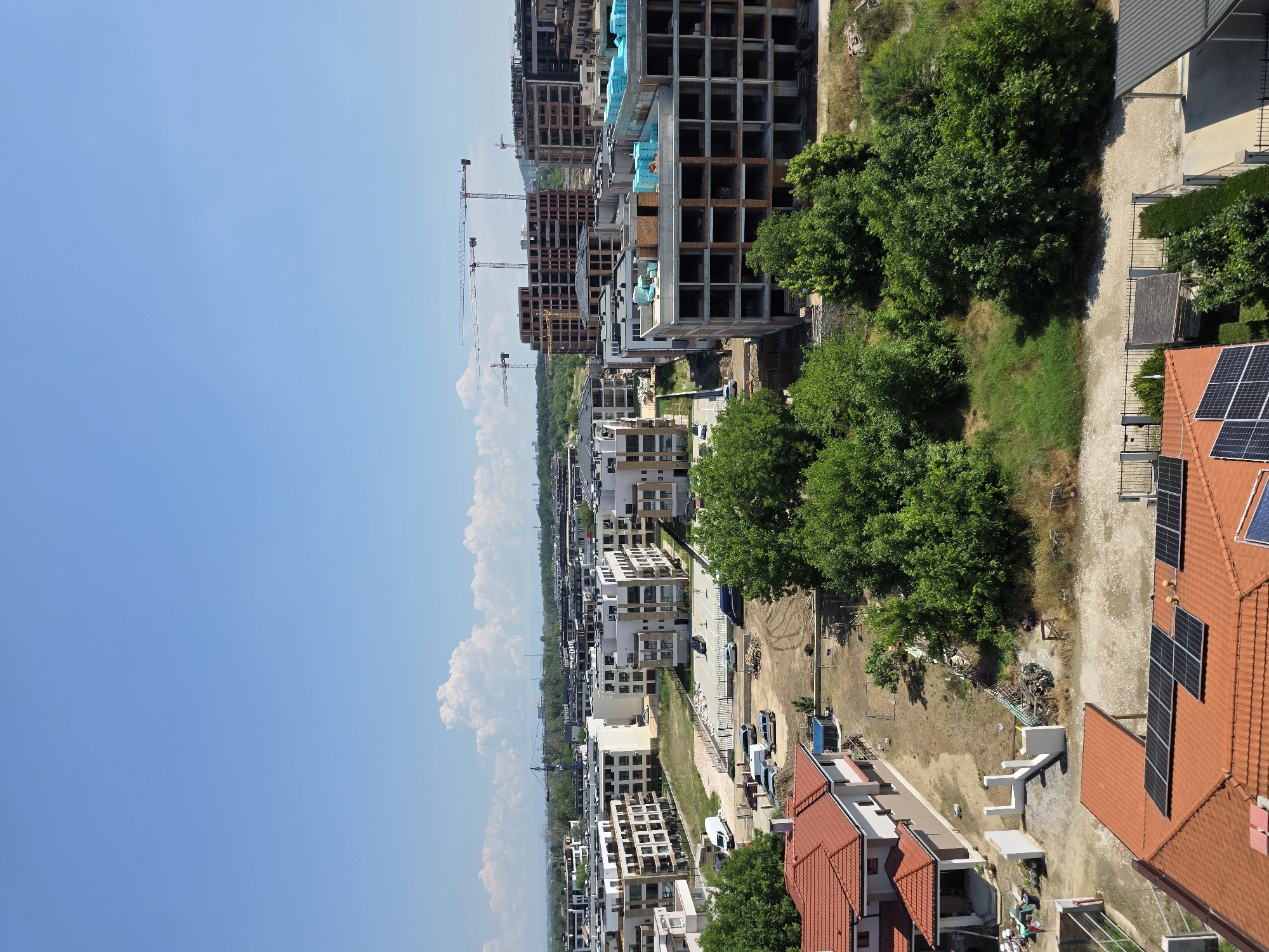 Aerial views capture residential construction in Plovdiv, Bulgaria