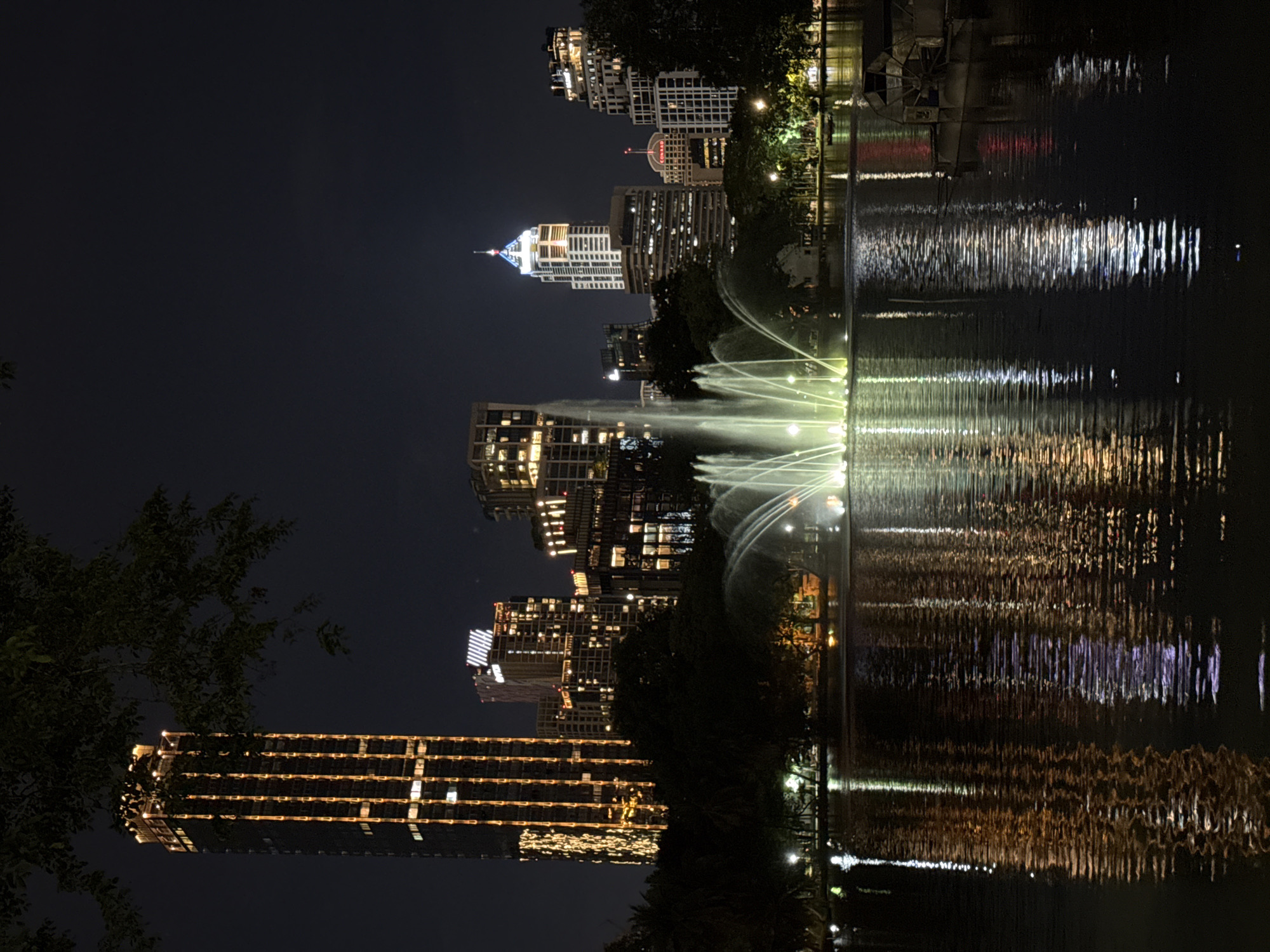 Evening leisure activities captured at Bangkok's Dusit Central Park