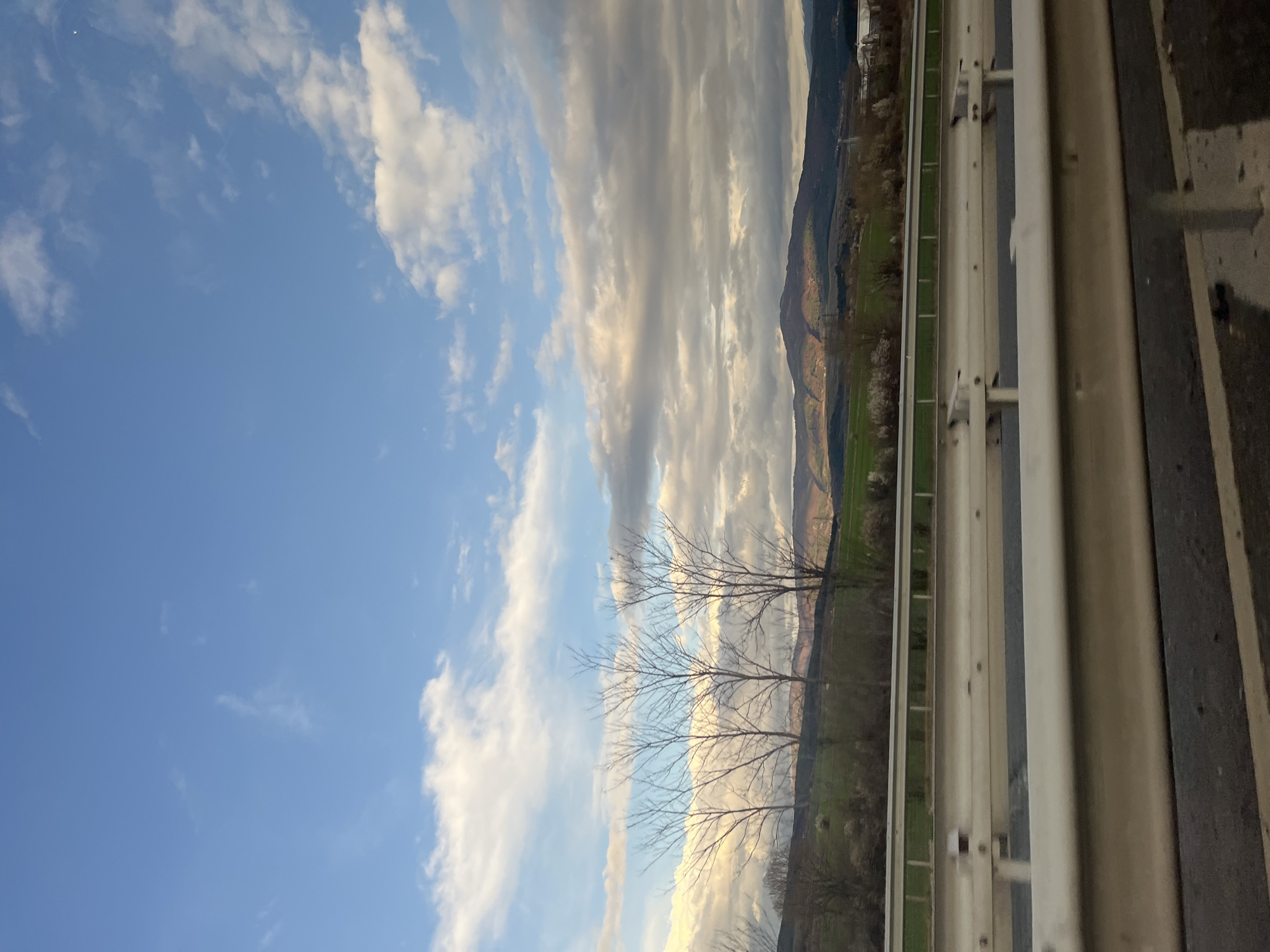 Vehicle travels road near Dolna Dikanya, Bulgaria