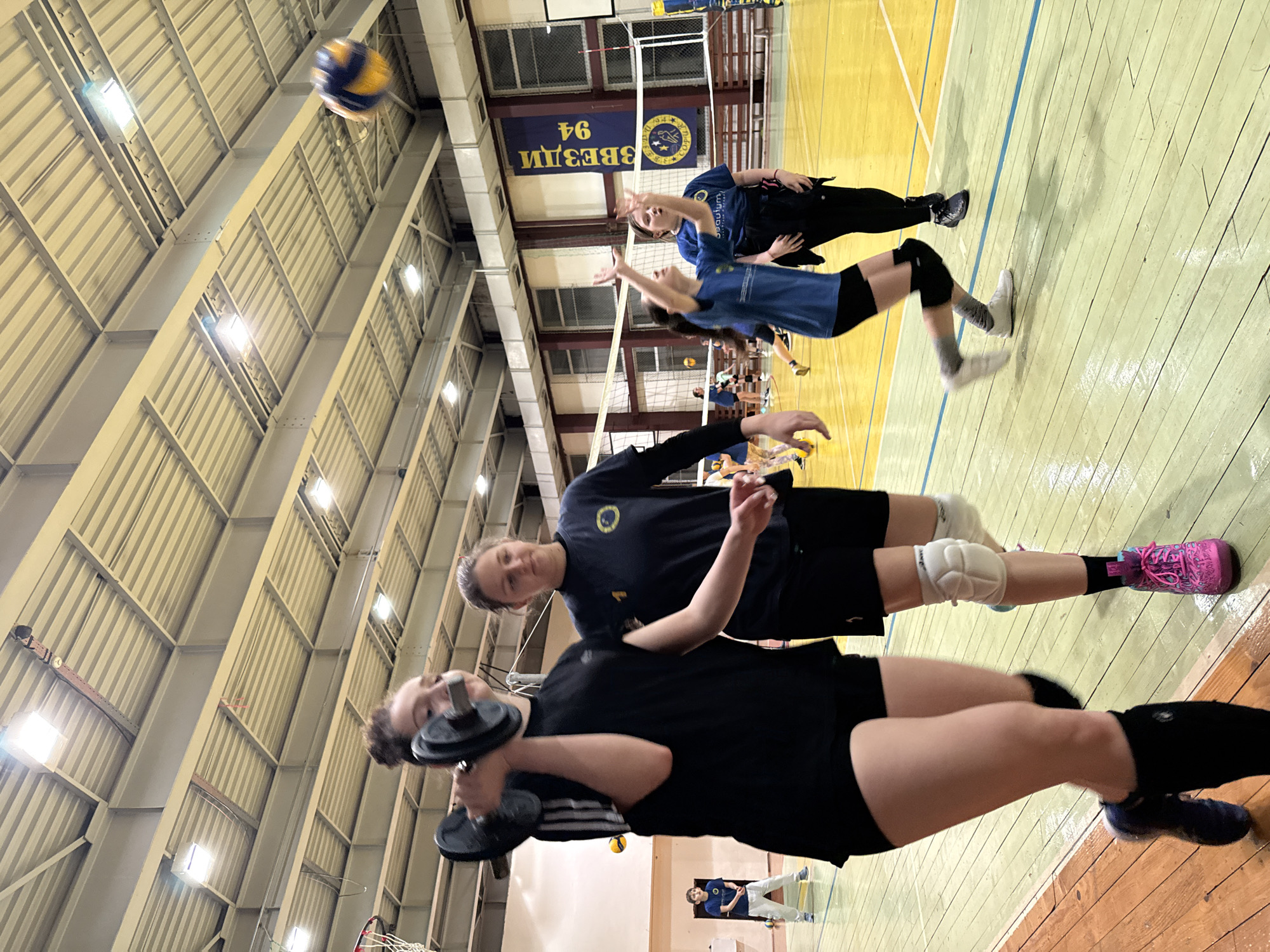 Youth volleyball training session at Sofia sports facility