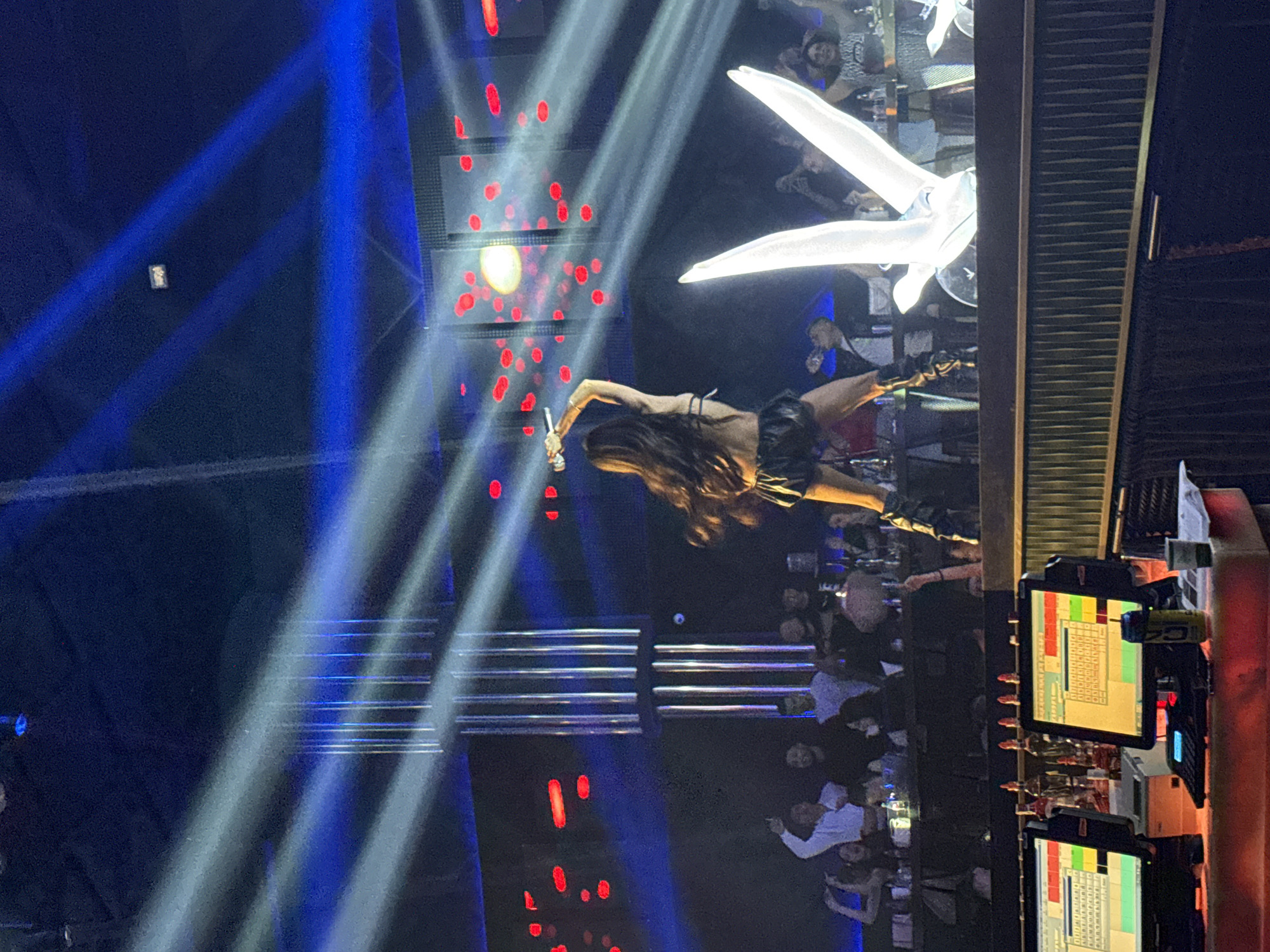 Nightclub performance in Stara Zagora with stage lights and crowd