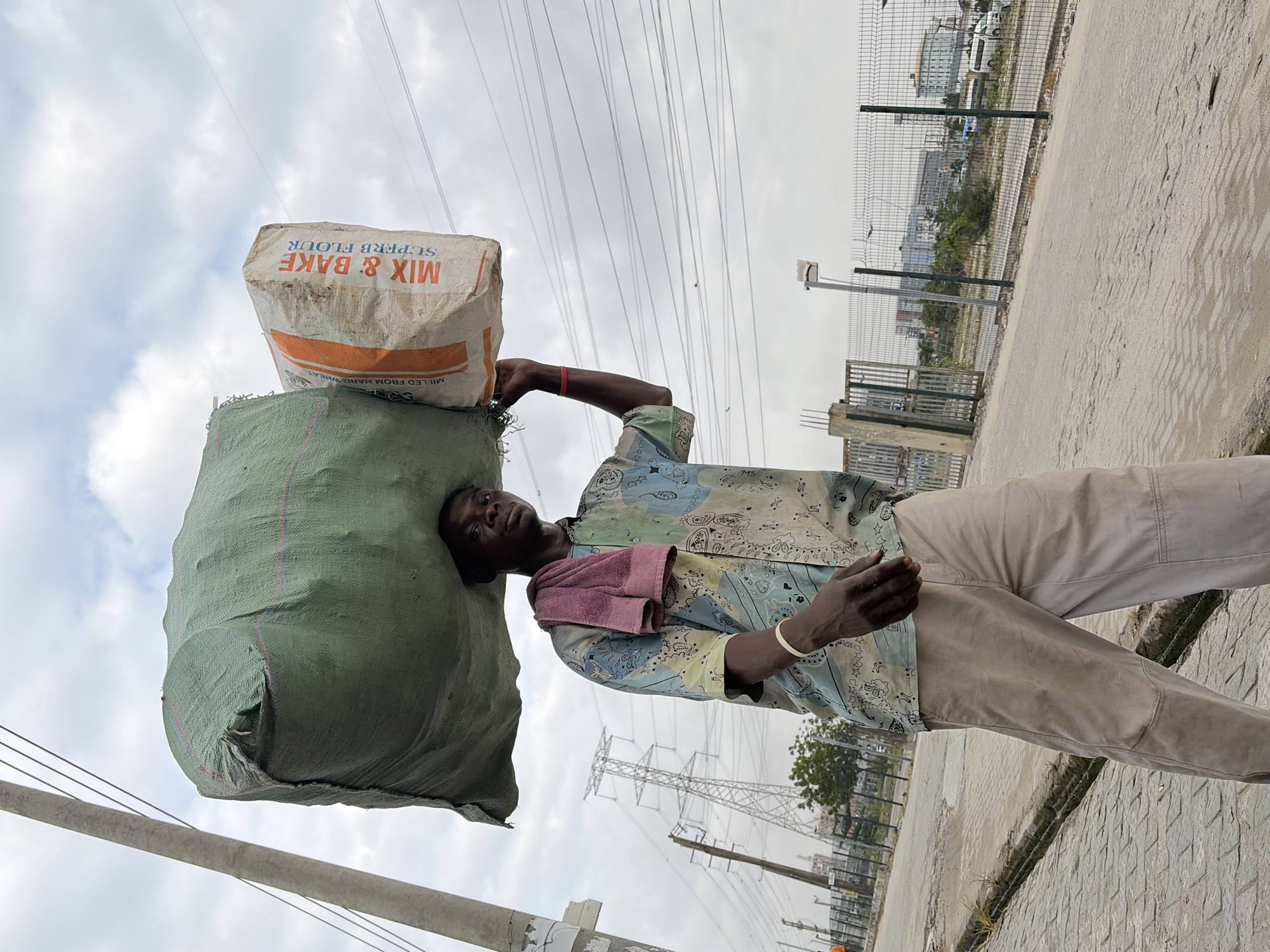 Morning street life in Igboefon, Lagos