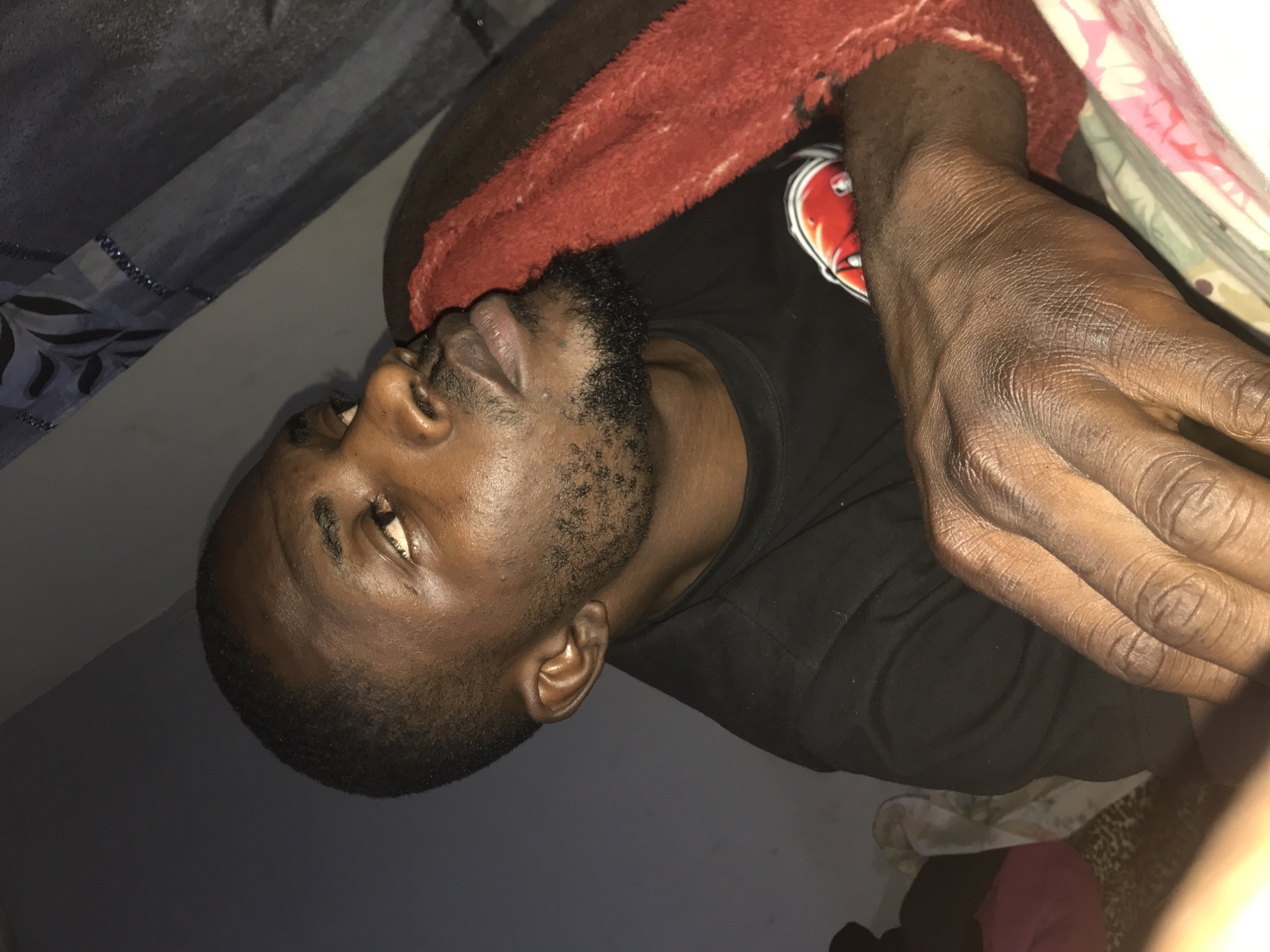 Man documents evening moments with laptop and selfies in Nigeria