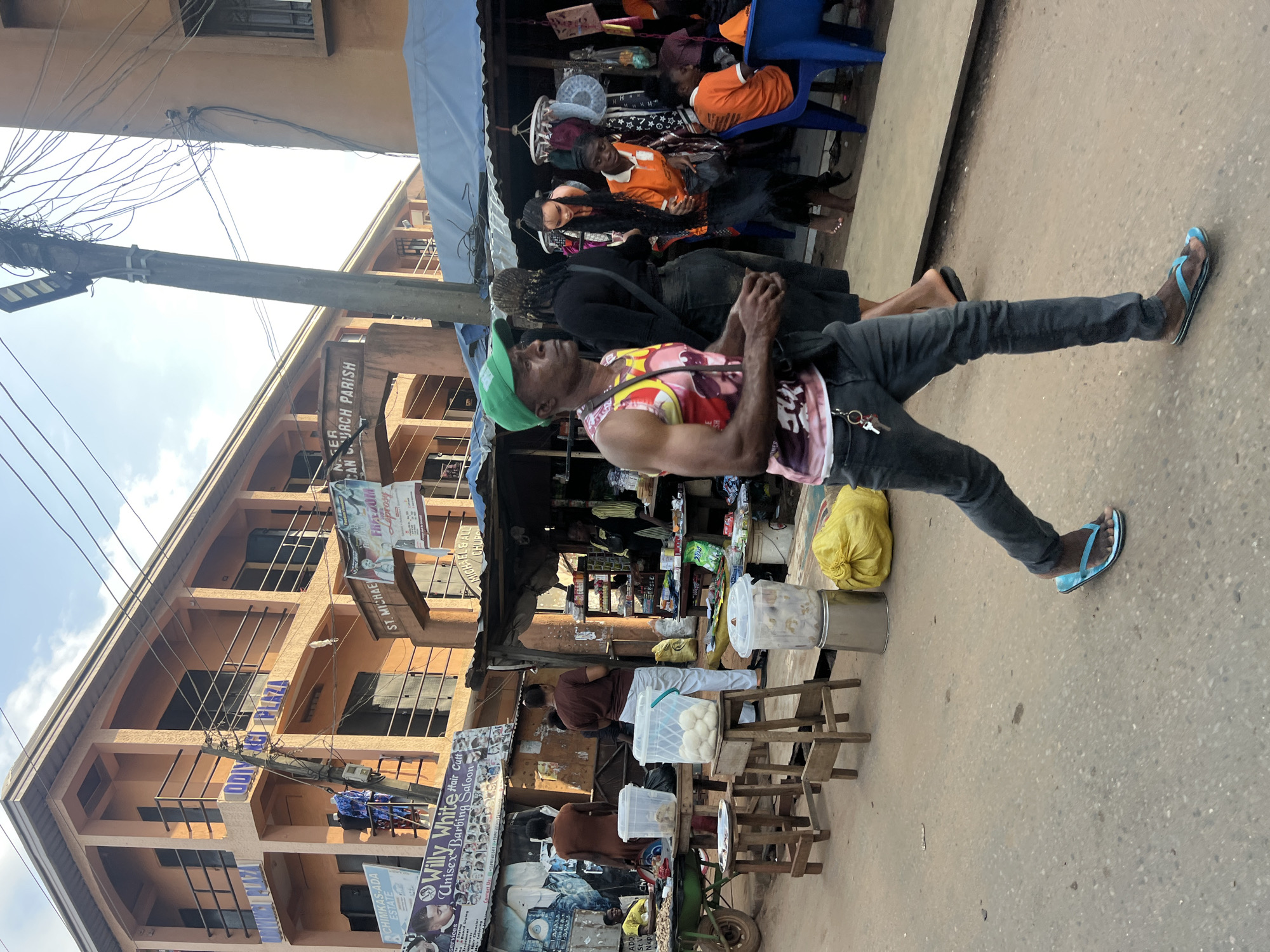 Street life and market activity in Nkpor, Nigeria