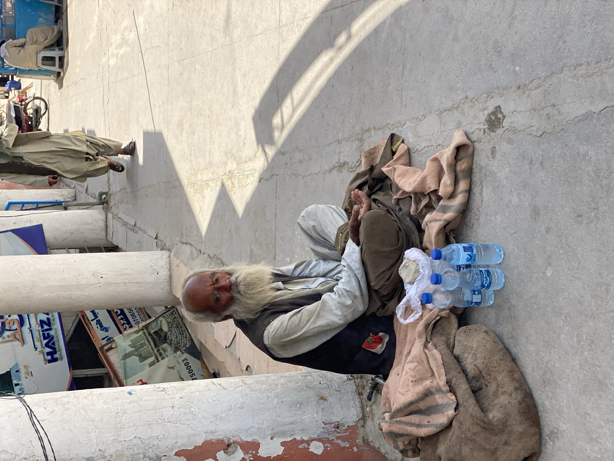 Busy street life in Kandahar's outdoor market district