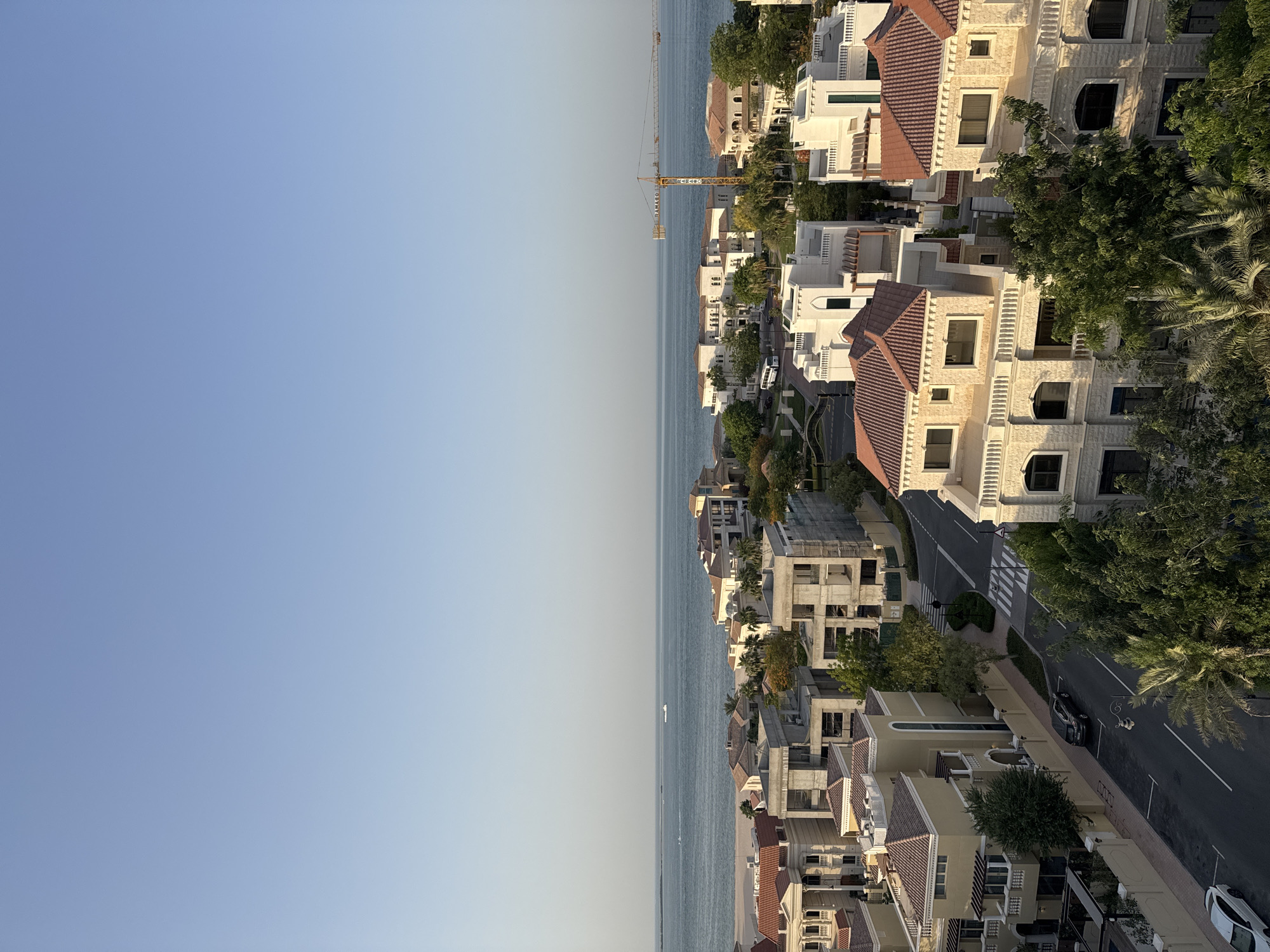 Doha residential areas and rooftop pool captured in afternoon documentation