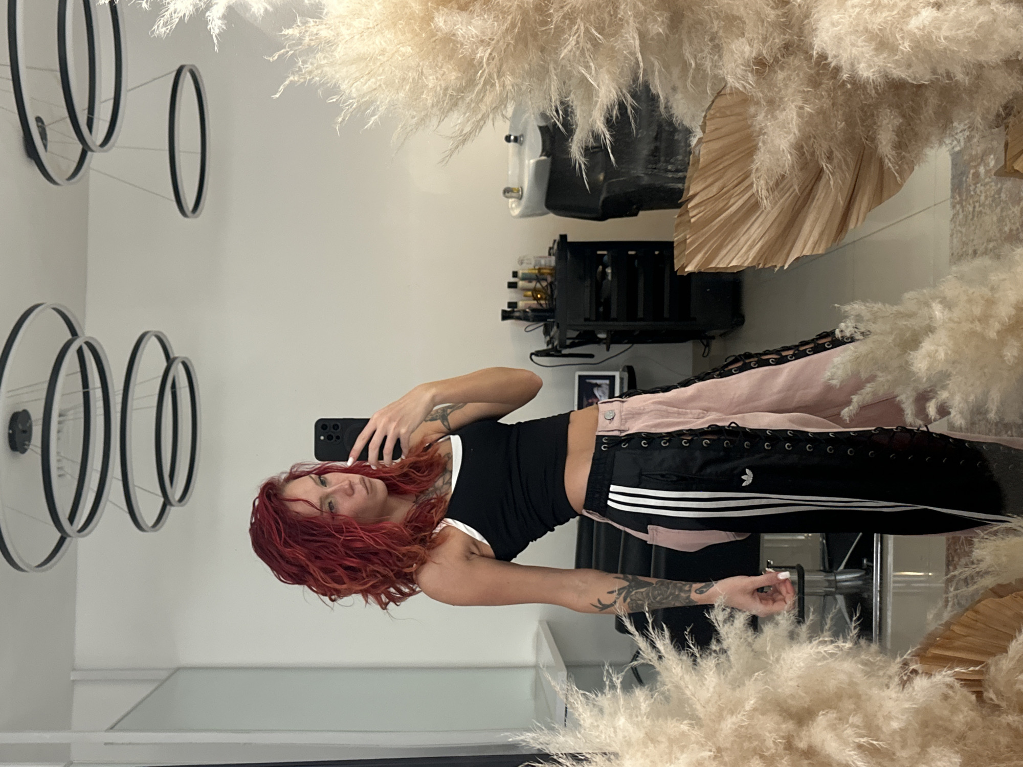 Mirror selfies and a lounging dog in a North Kuta boutique
