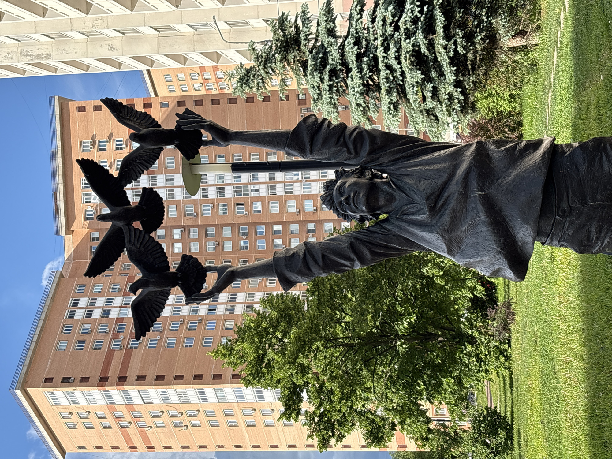 Afternoon scenes from Podolsk park and walkways documented