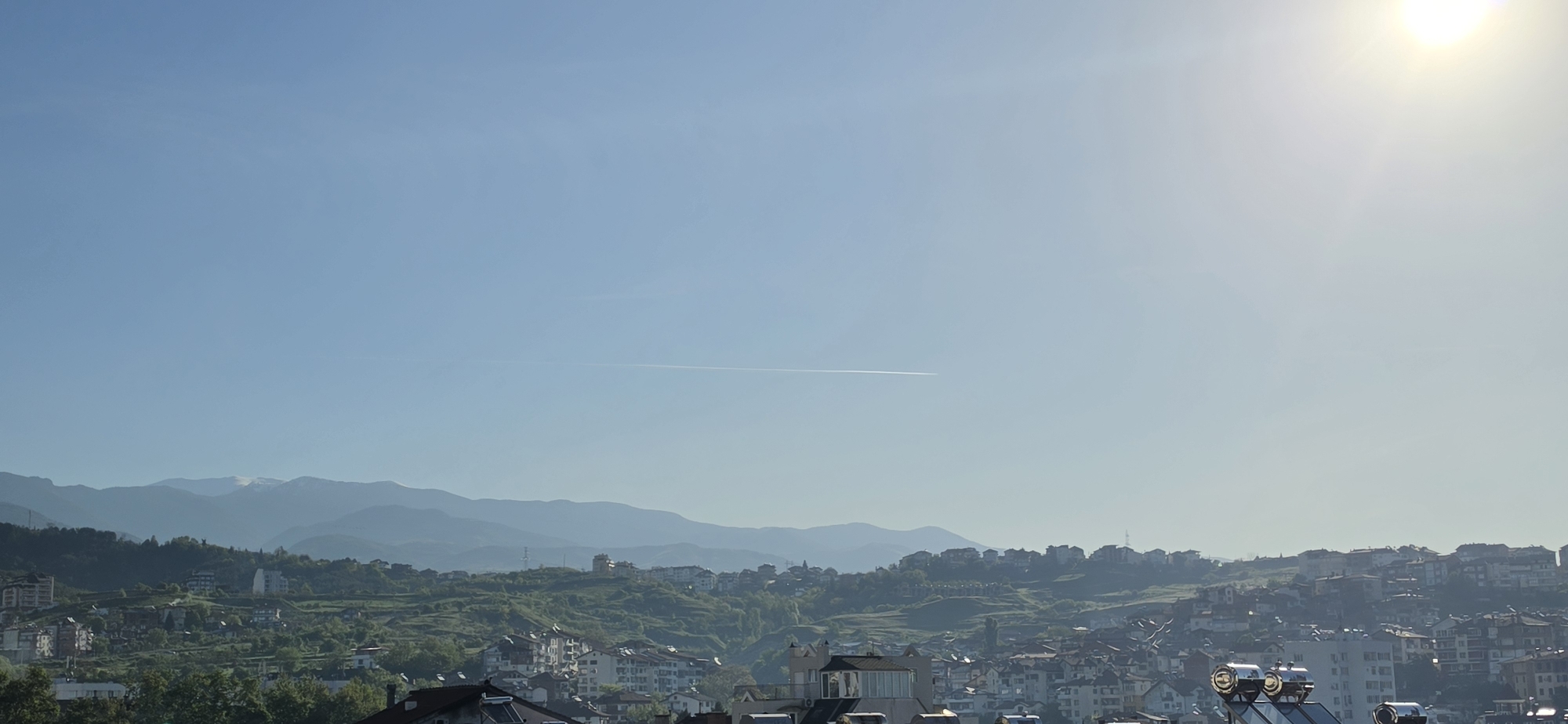 Sunny daytime view documented in Sandanski, Bulgaria residential area