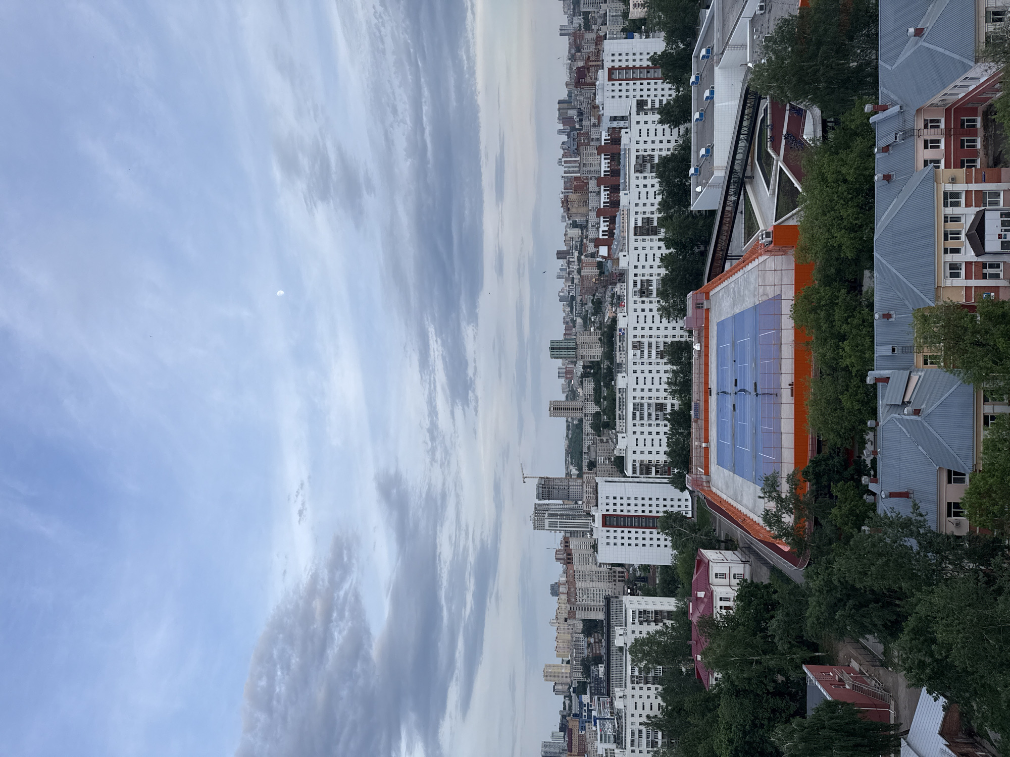 Rooftop views of Perm cityscape documented by observer