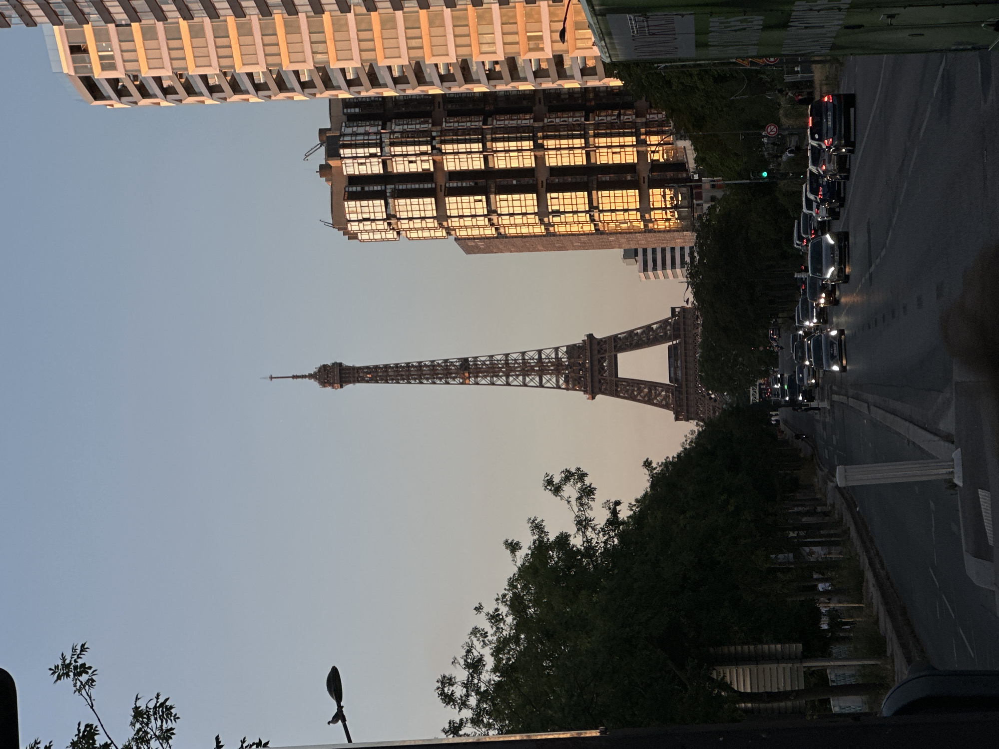 Golden hour in Paris: classic facades meet a rising glass tower