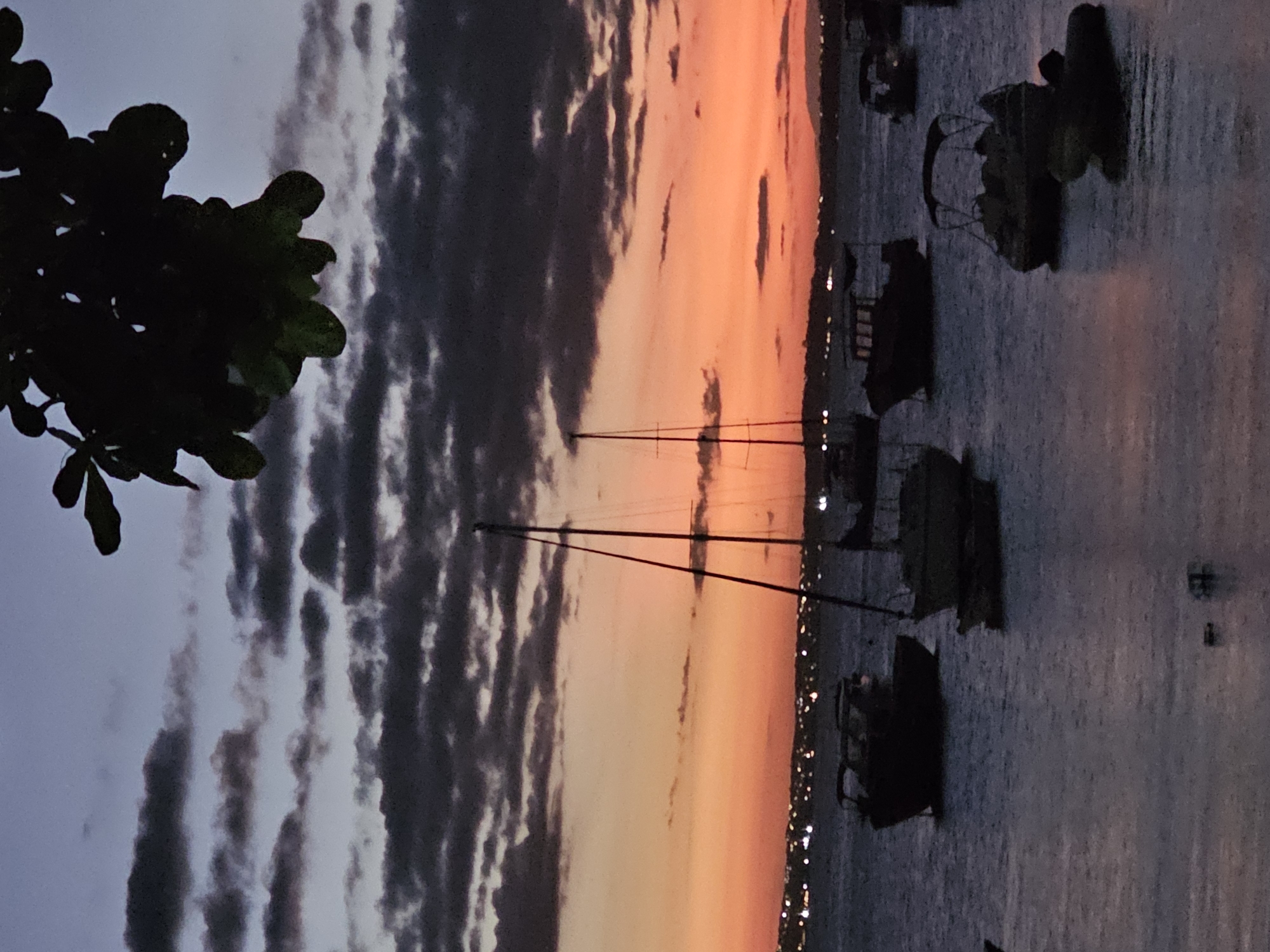 Sunset captured over waters in Armação Dos Búzios, Brazil