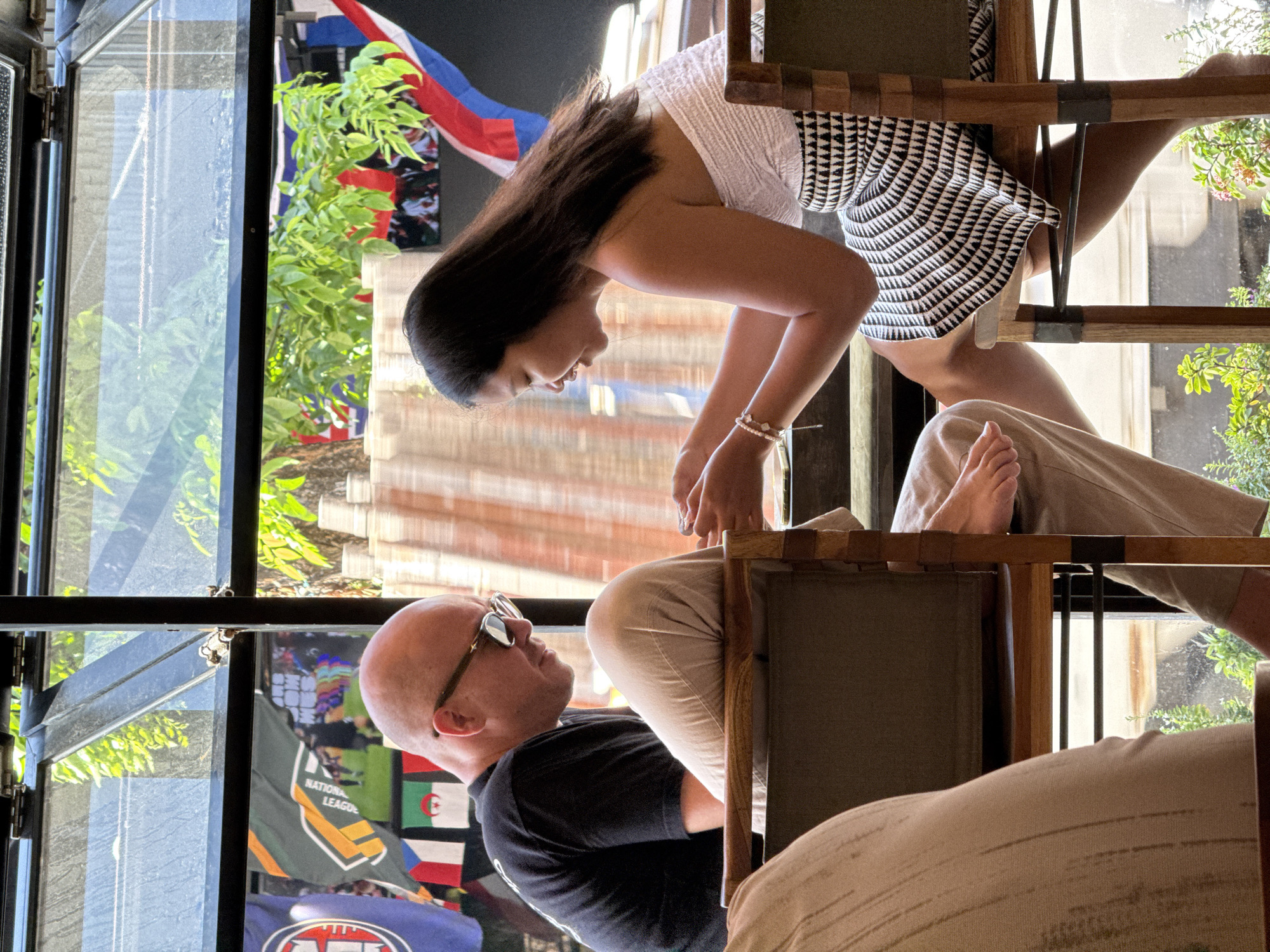 Kuta cafe and sports bar scene on a relaxed afternoon