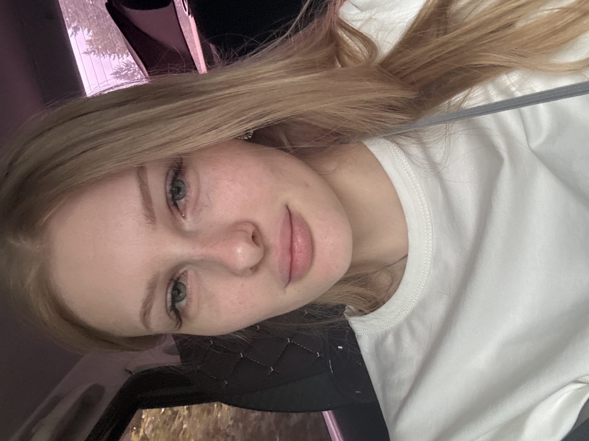 Quick selfie session in a car outside Perm, Russia