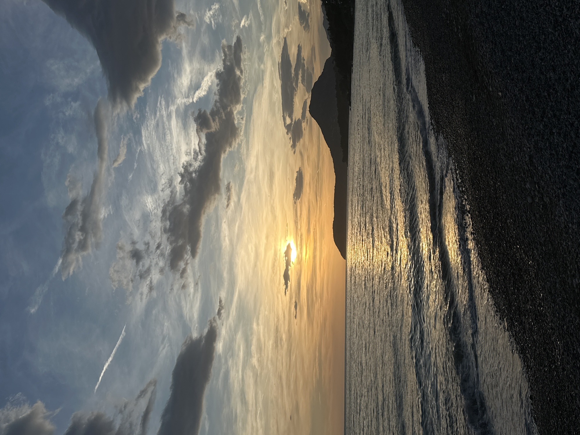 Coffee and sunset captured at seaside cafe in Bar, Montenegro