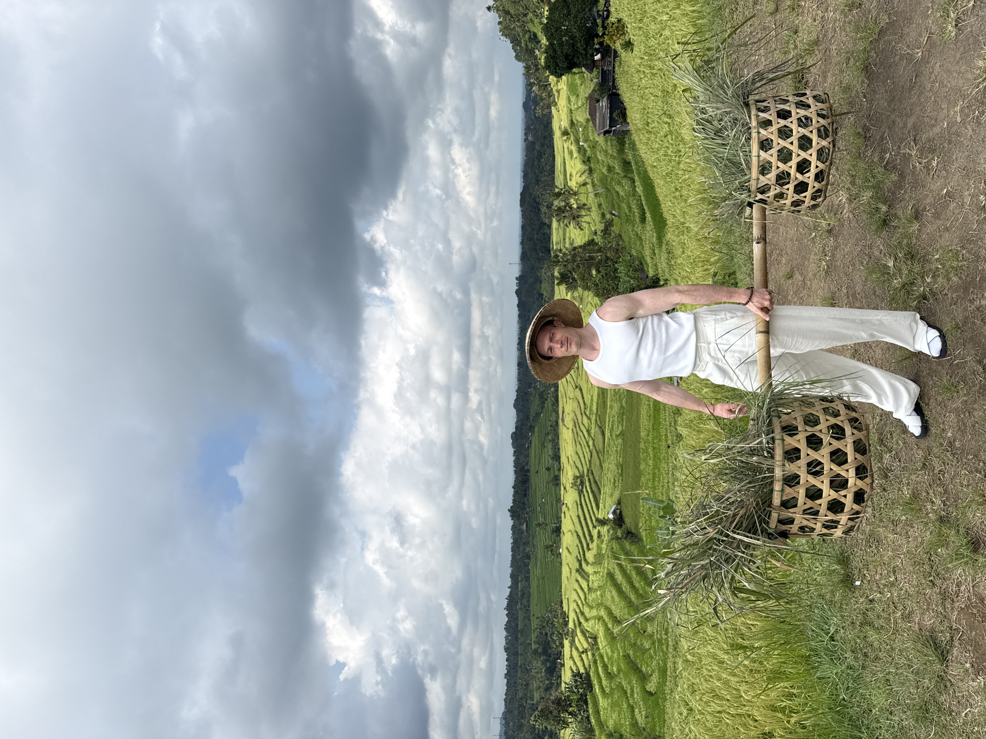 Early morning rural life documented in Penebel rice fields