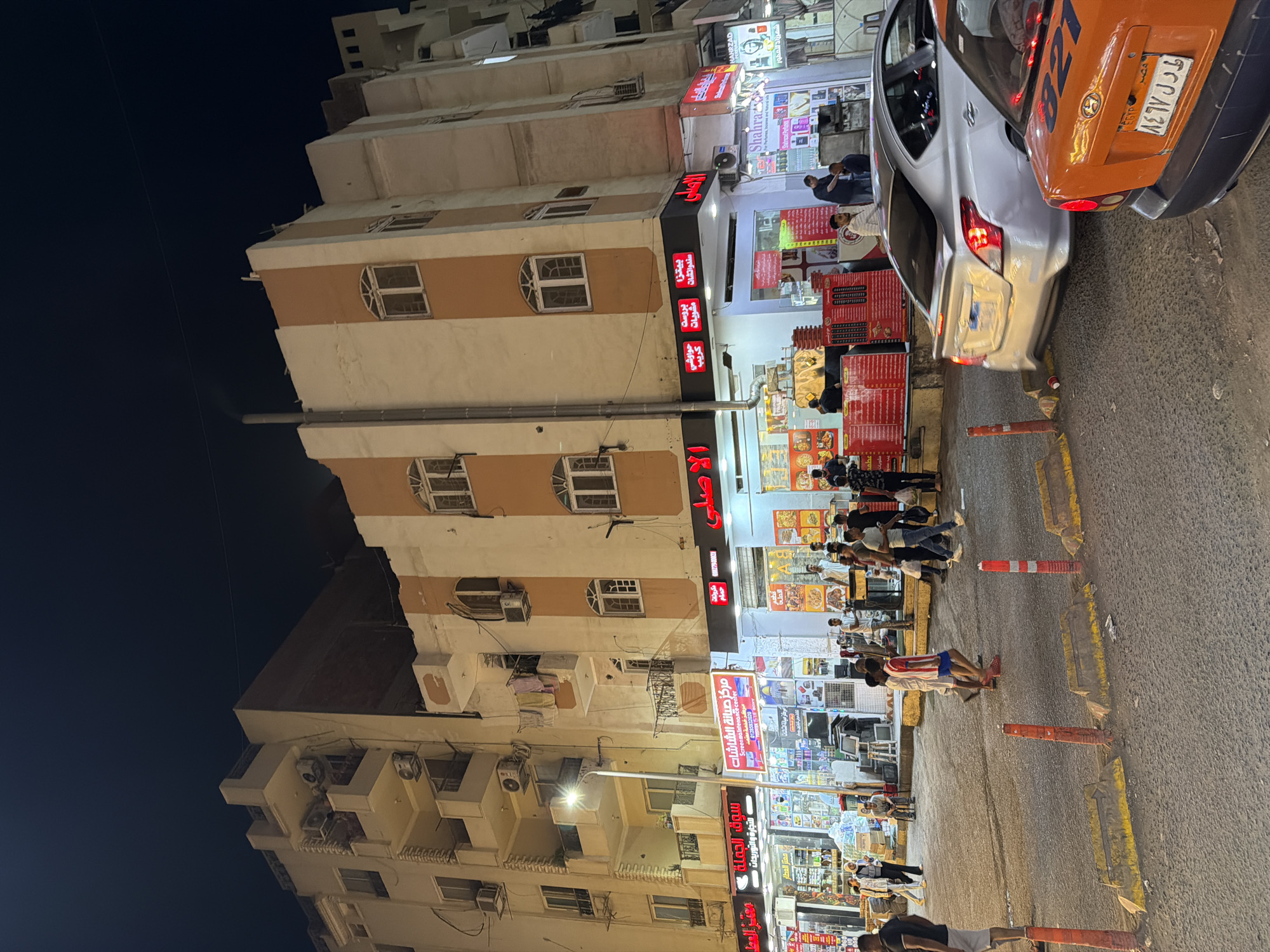 Night street activity documented in Al Hadaba, Egypt