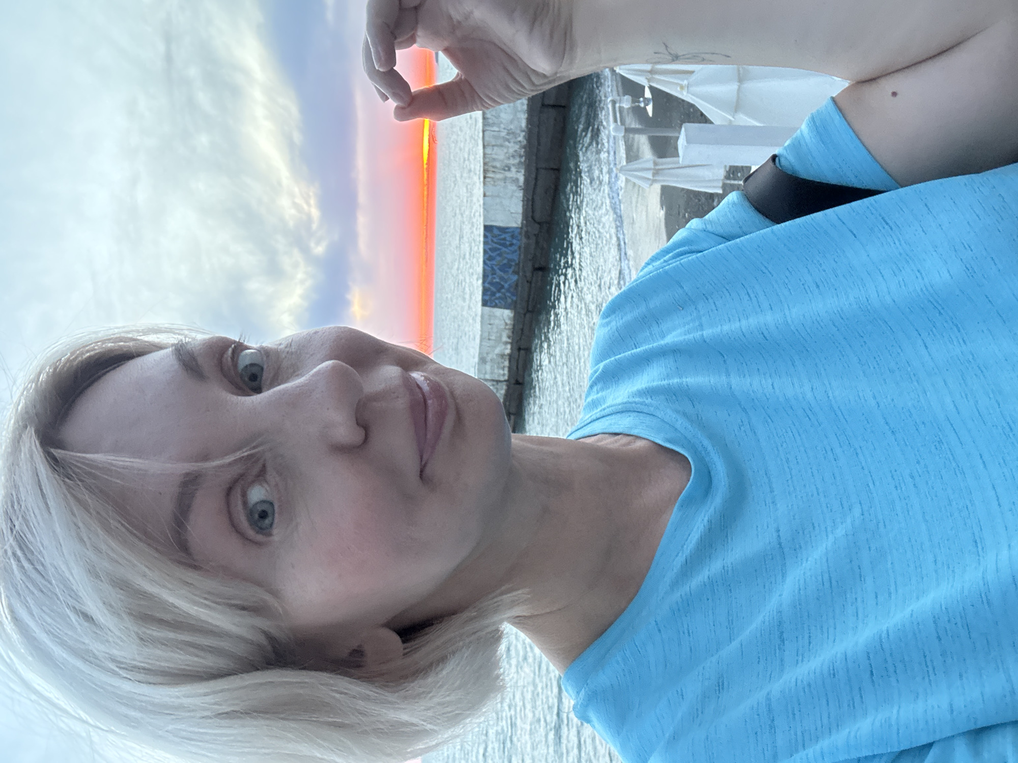 Sunset on the Black Sea coast in Sochi
