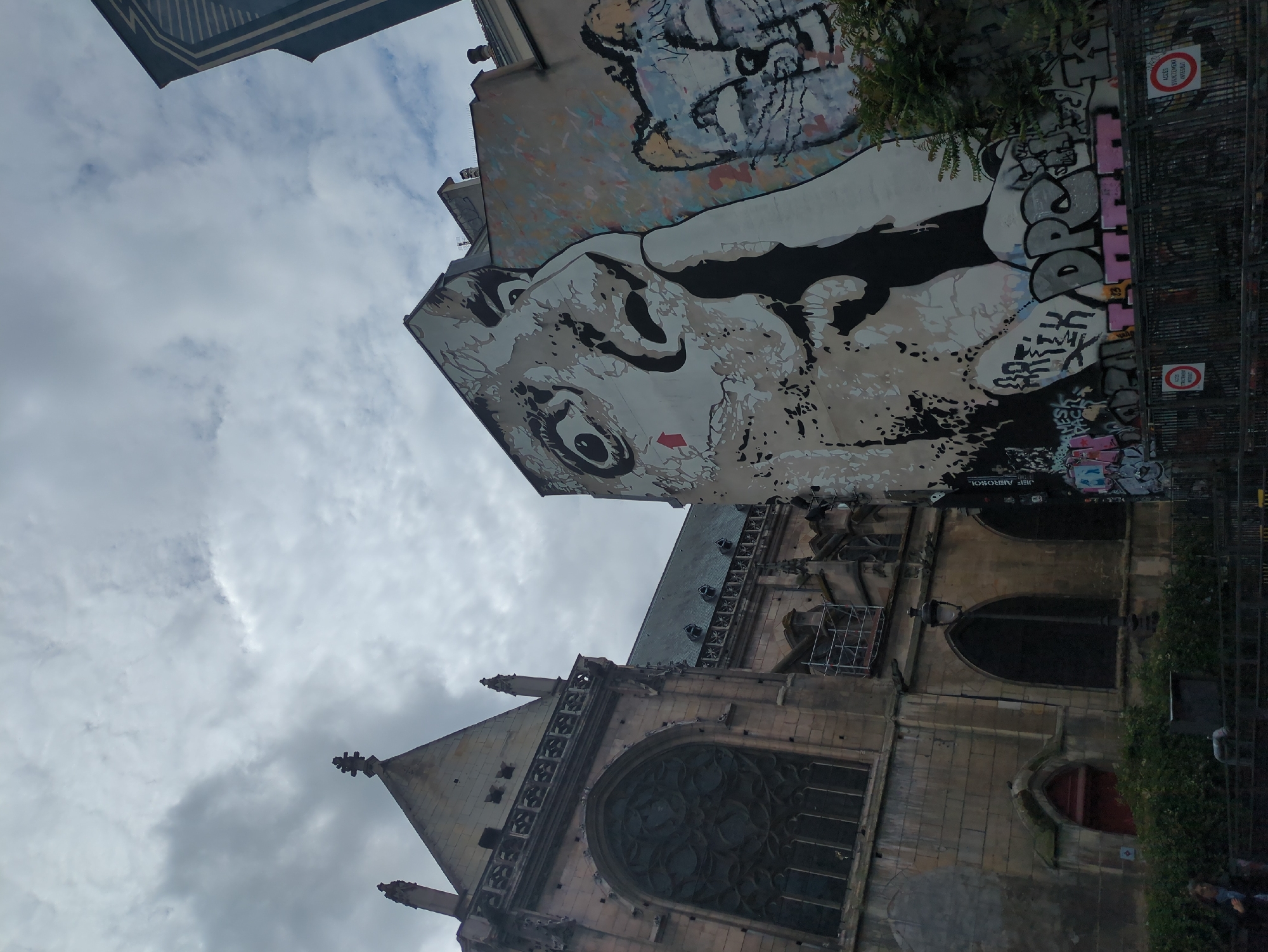 Paris street art and floating hat captured in brief documentation