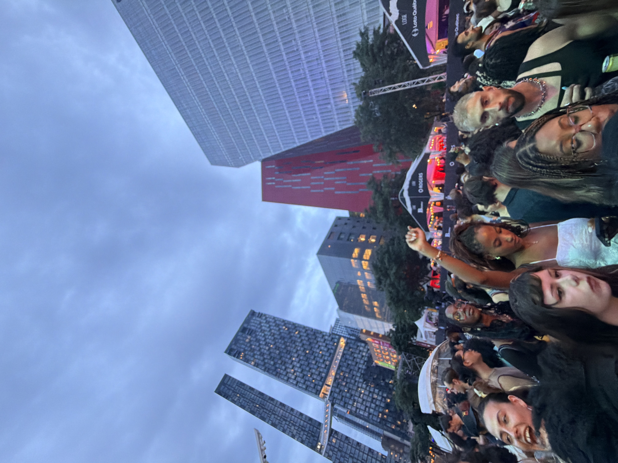 Montreal Jazz Festival crowd gathers for late-night outdoor show