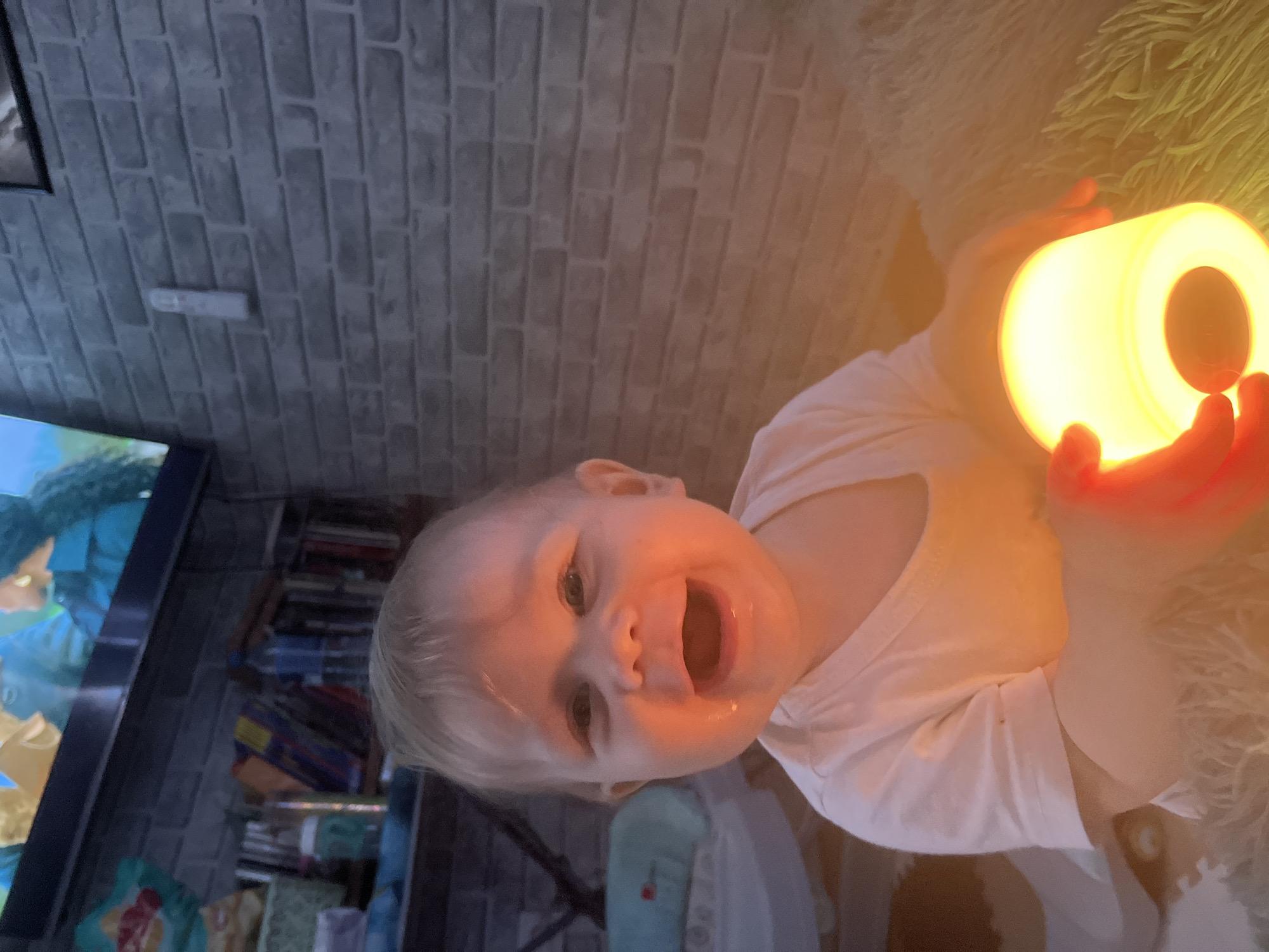Toddler's morning routine captured in Russian household