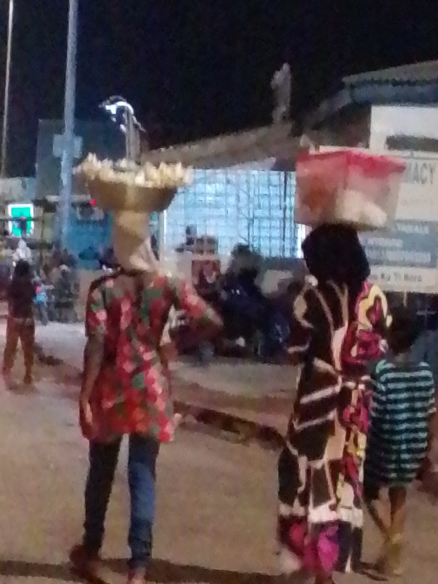 Evening street life observed in Tamale, Ghana