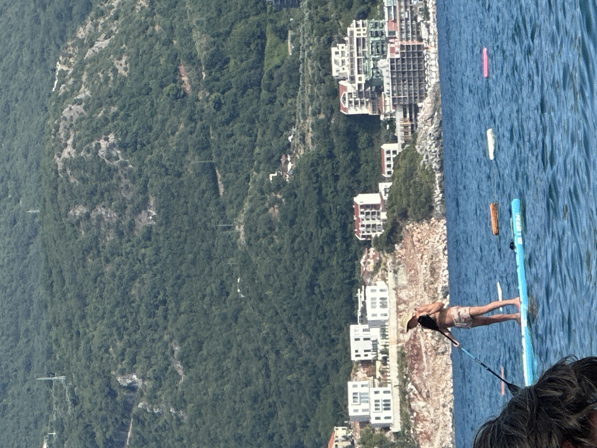 Parasailing and water sports off the Montenegrin Adriatic coast