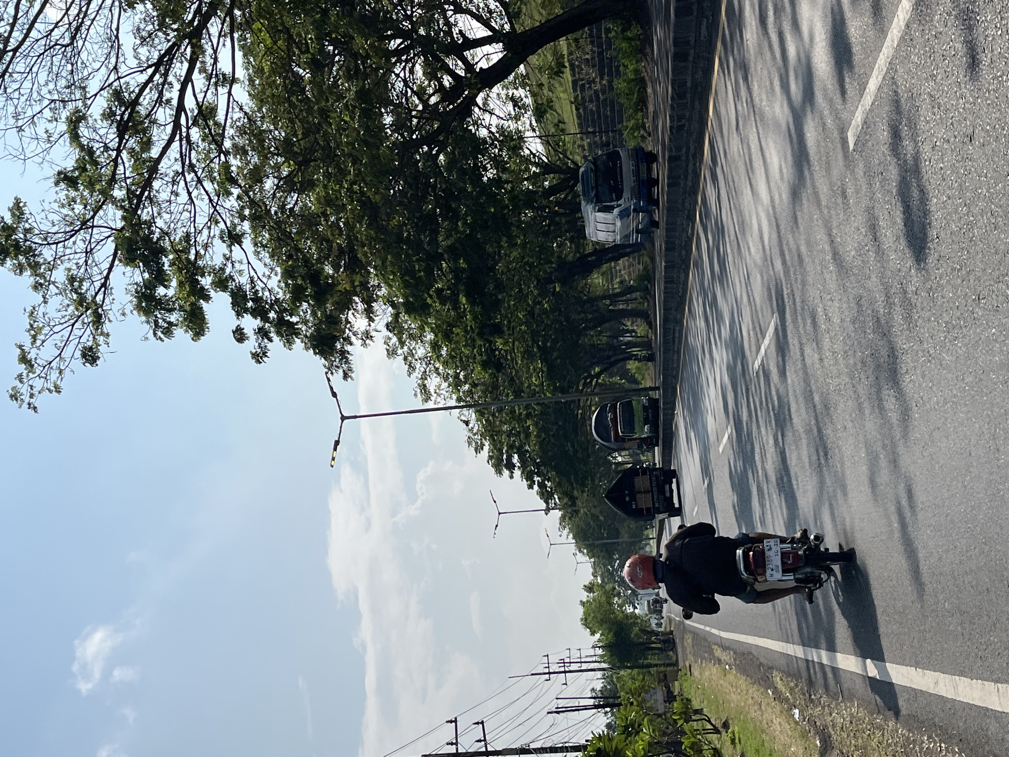 Everyday street life along a busy East Java road