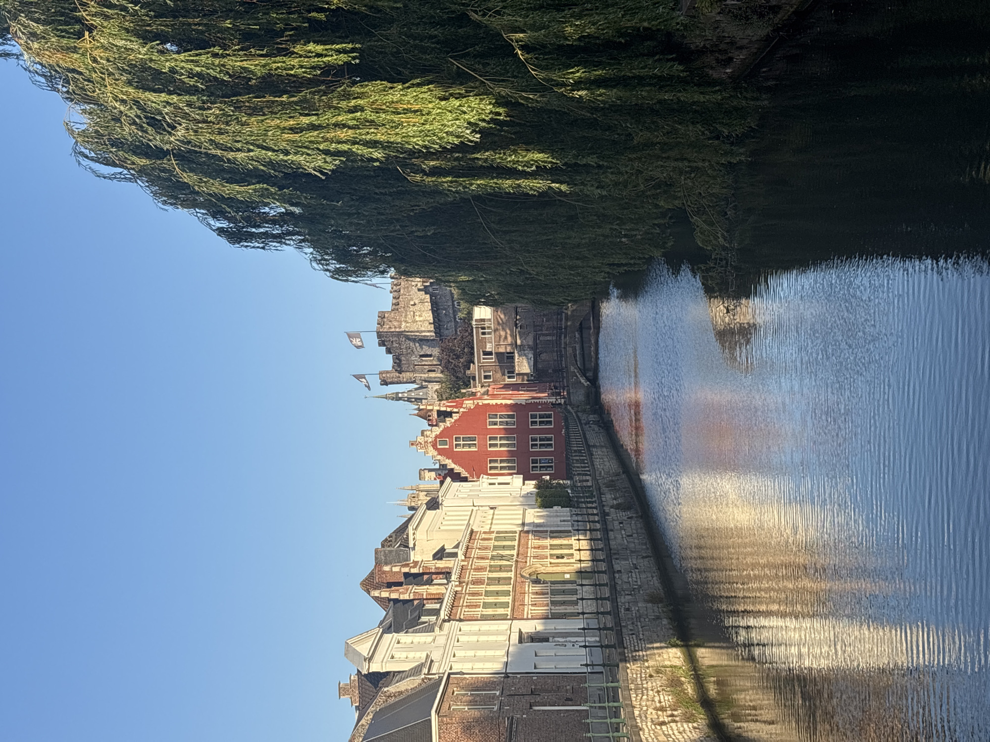 Along Ghent's canals on a quiet July evening