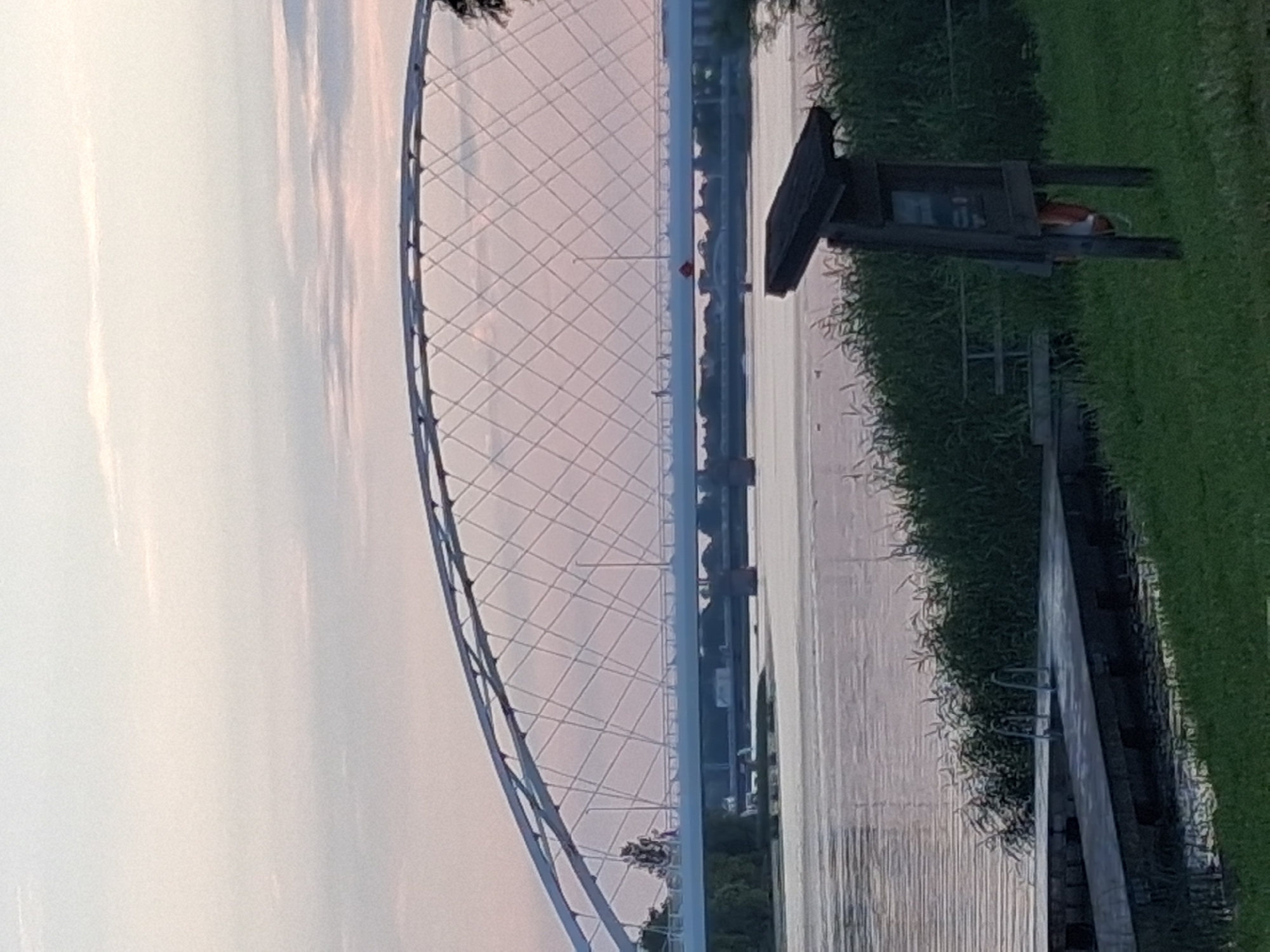Pärnu riverbank on a calm summer evening