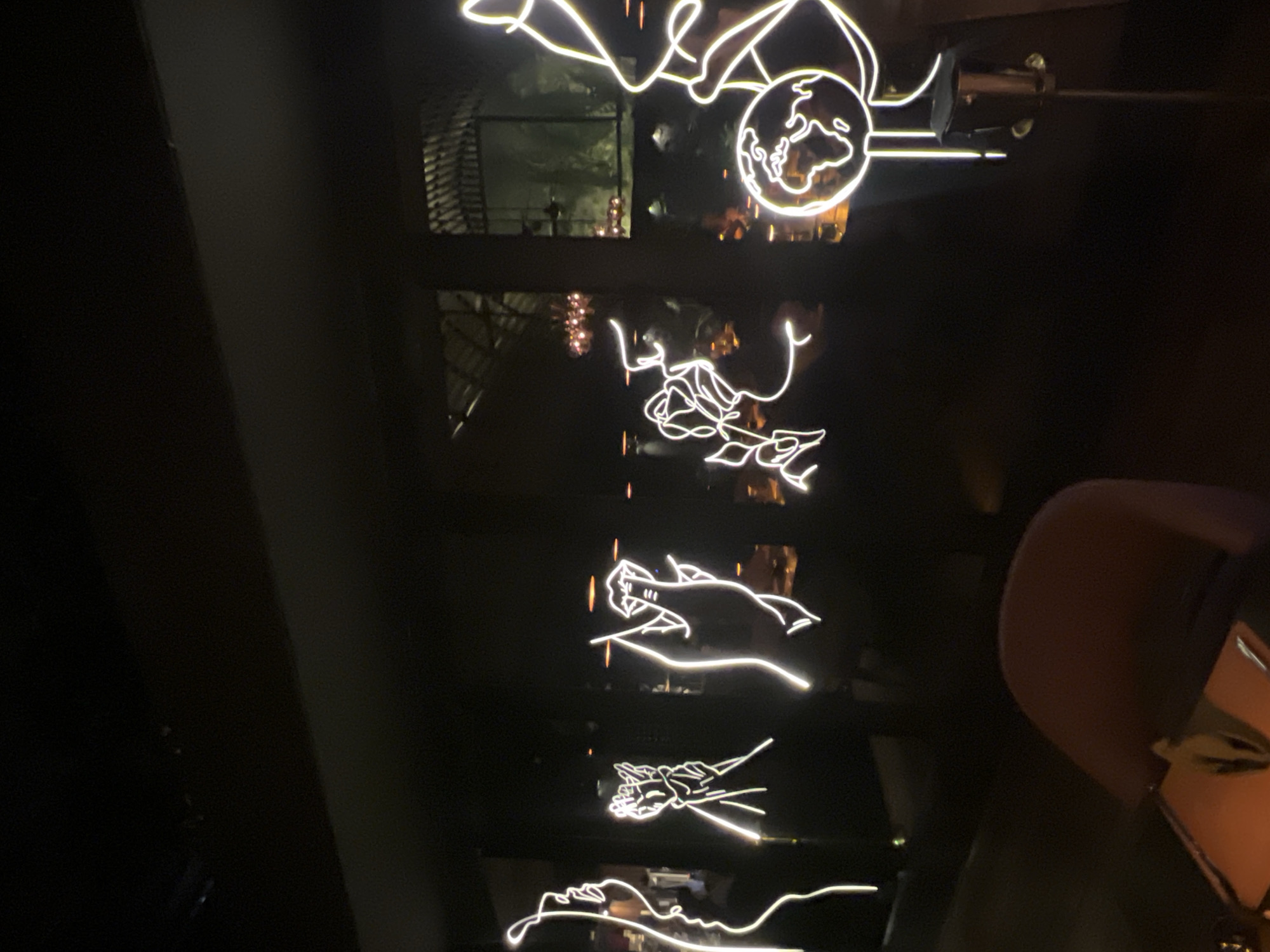 Modern bar interior captured in North Kuta, Indonesia