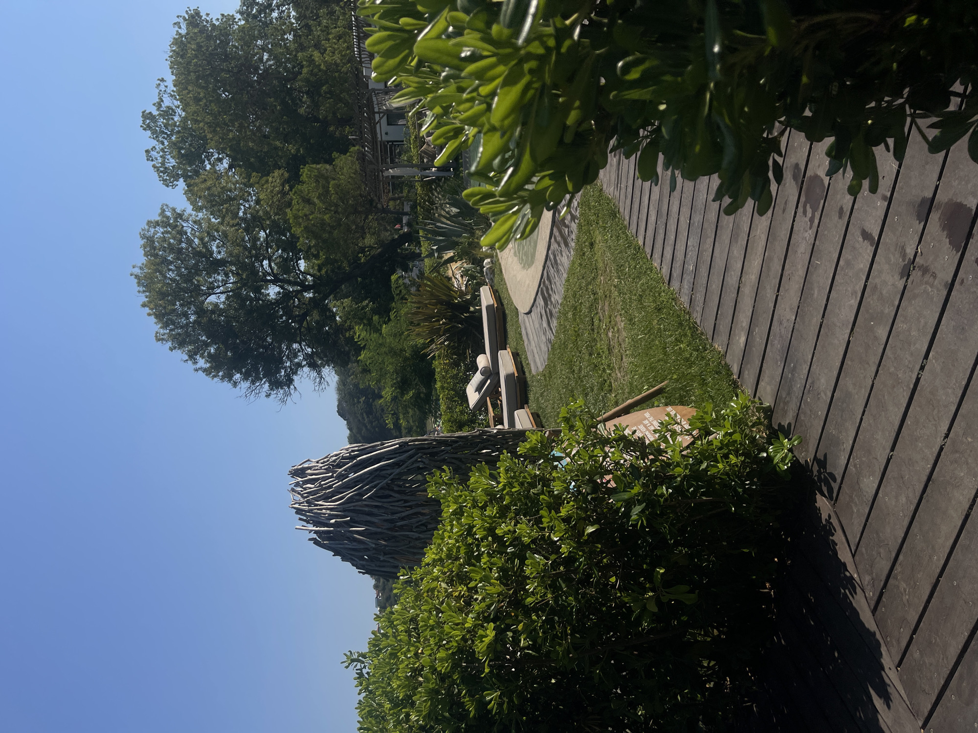 Lazy summer morning at a Black Sea resort in Chernomorets
