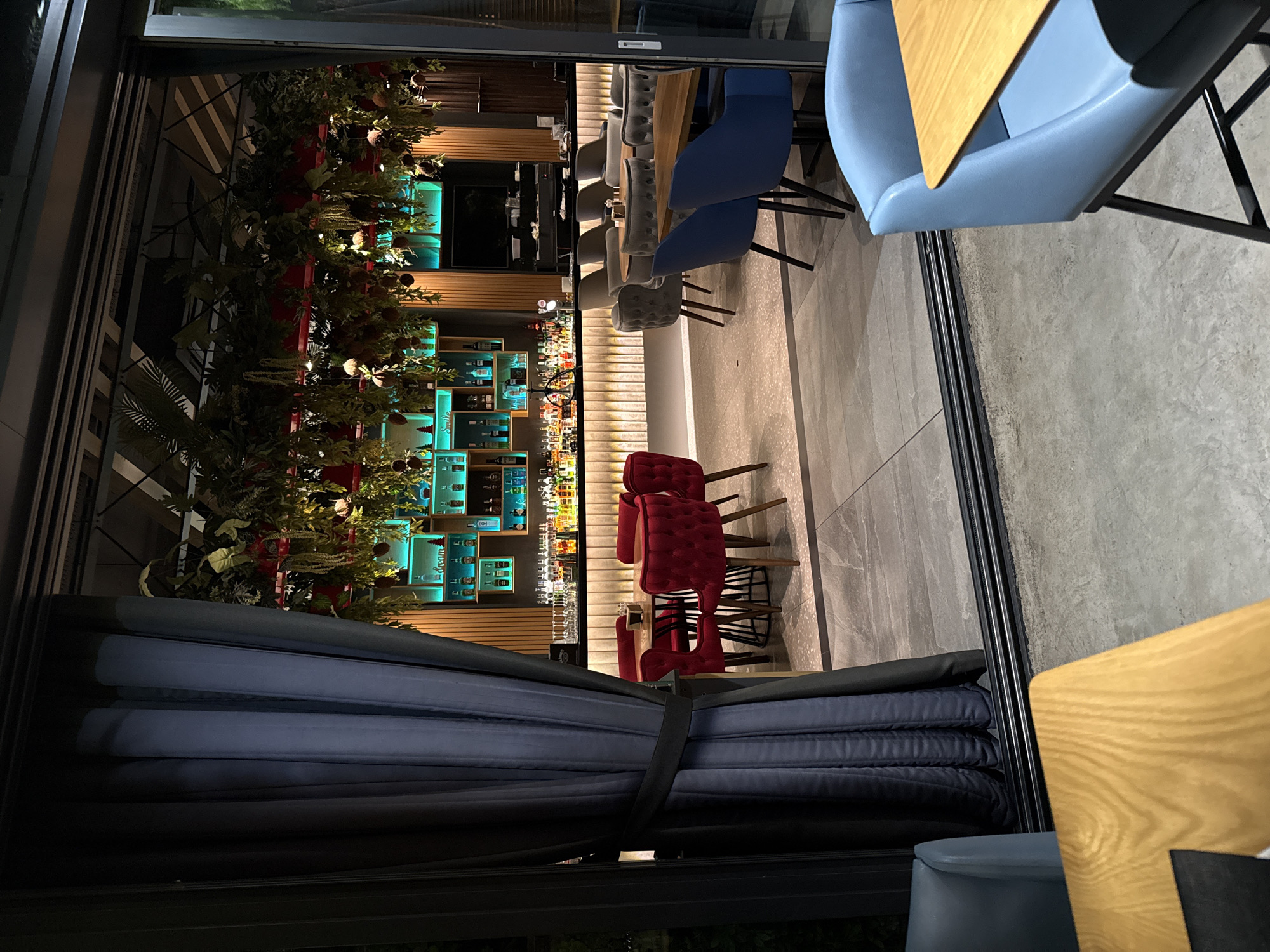 Restaurant interior documented in Sofia, Bulgaria