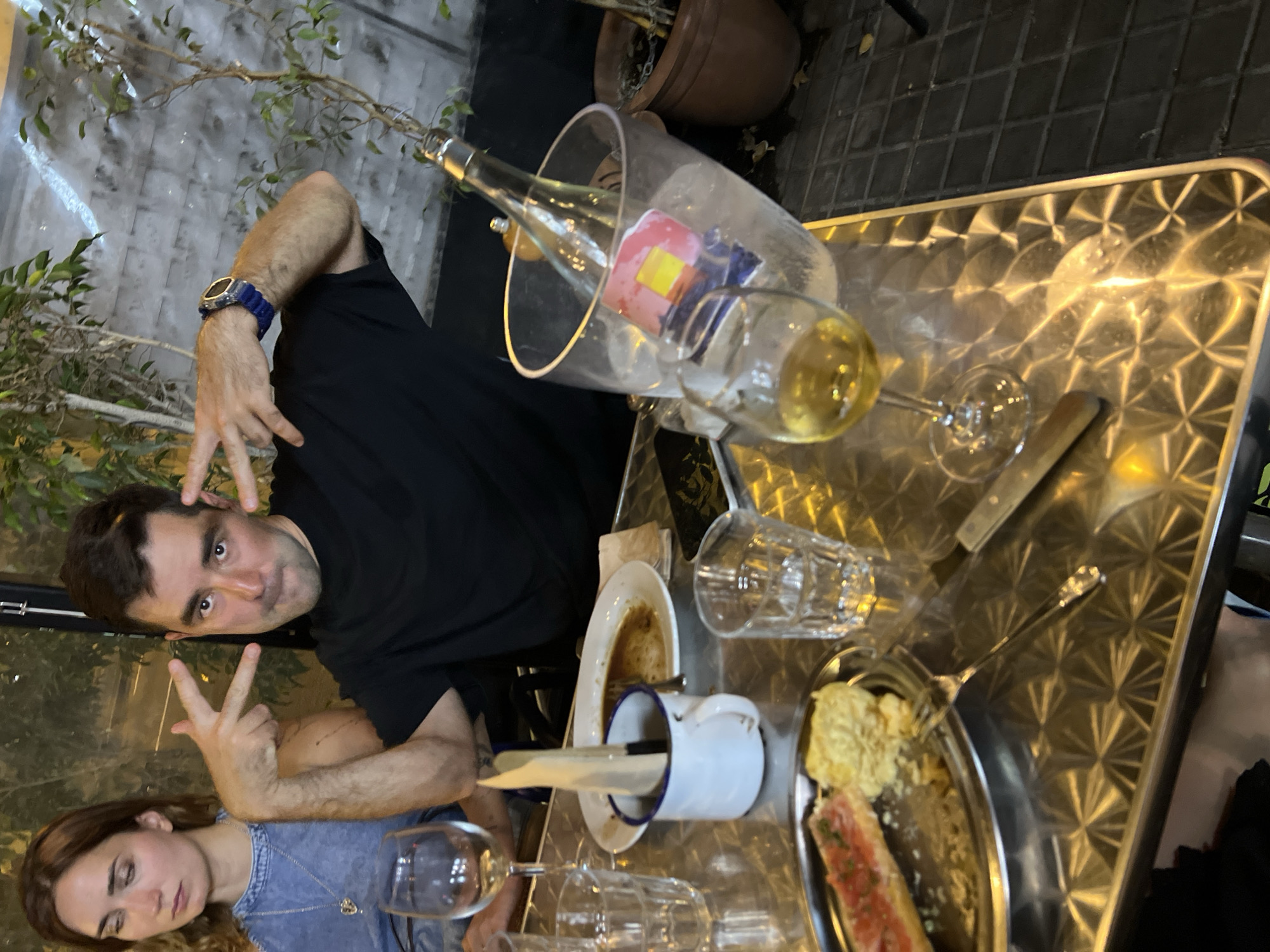 Evening drinks at an outdoor Barcelona bar, late night vibes