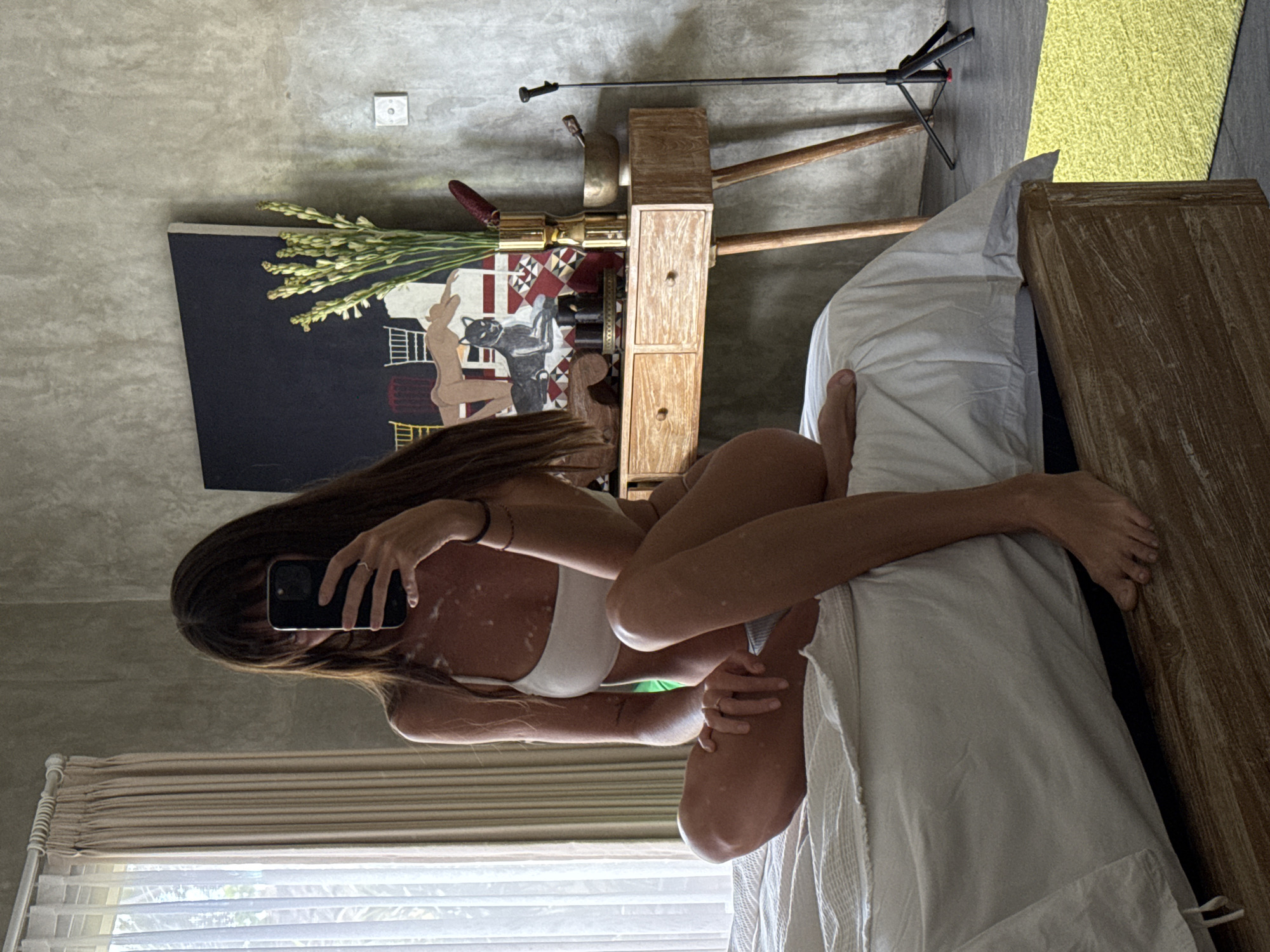 Woman Takes Mirror Selfie in Bikini in North Kuta