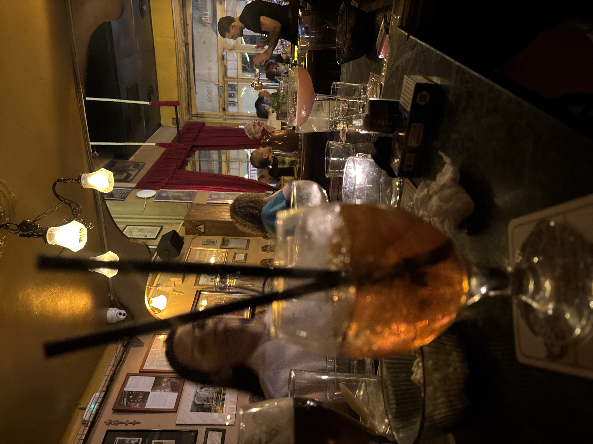 Evening dining and nightlife documented in Barcelona's Gothic Quarter
