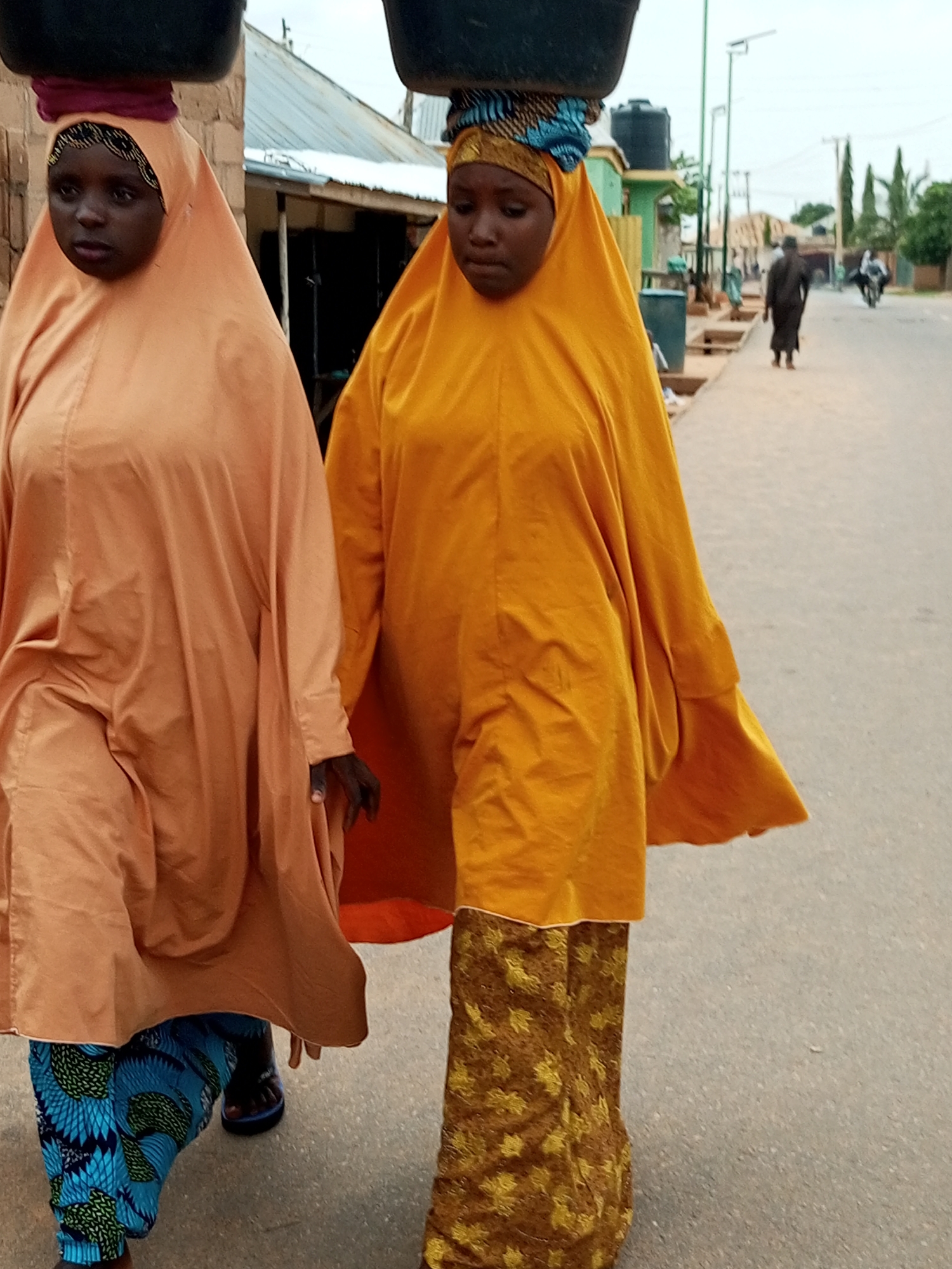 Everyday street life in Tempure, Nigeria