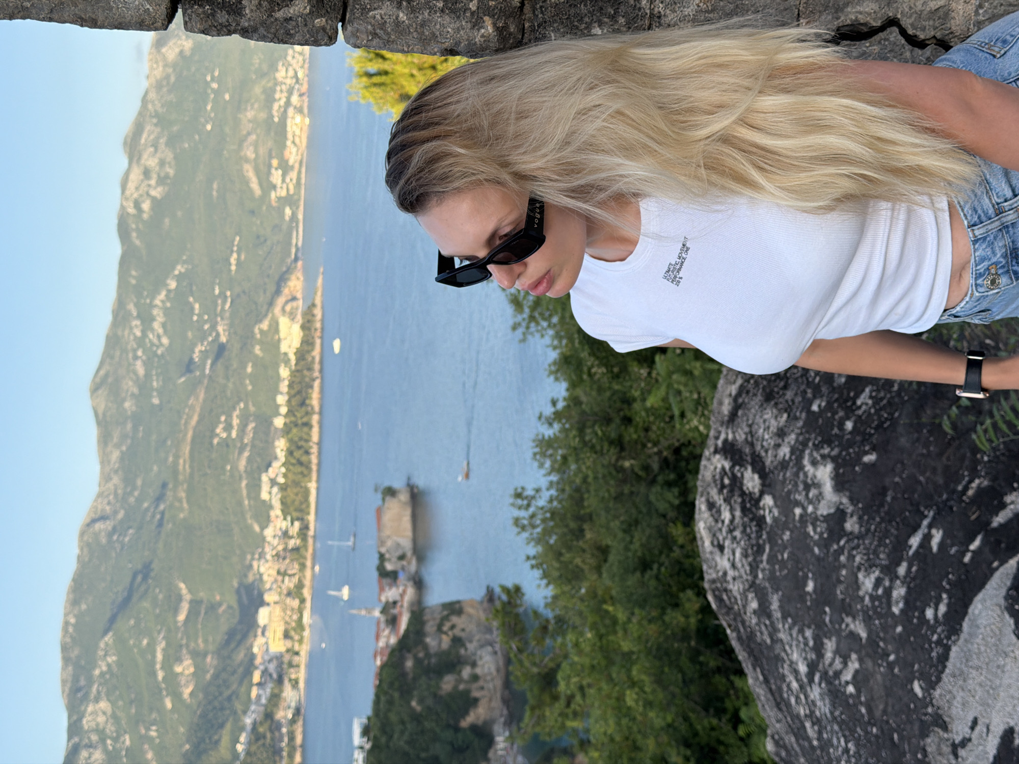Exploring Budva's old town walls and Adriatic coastline at golden hour